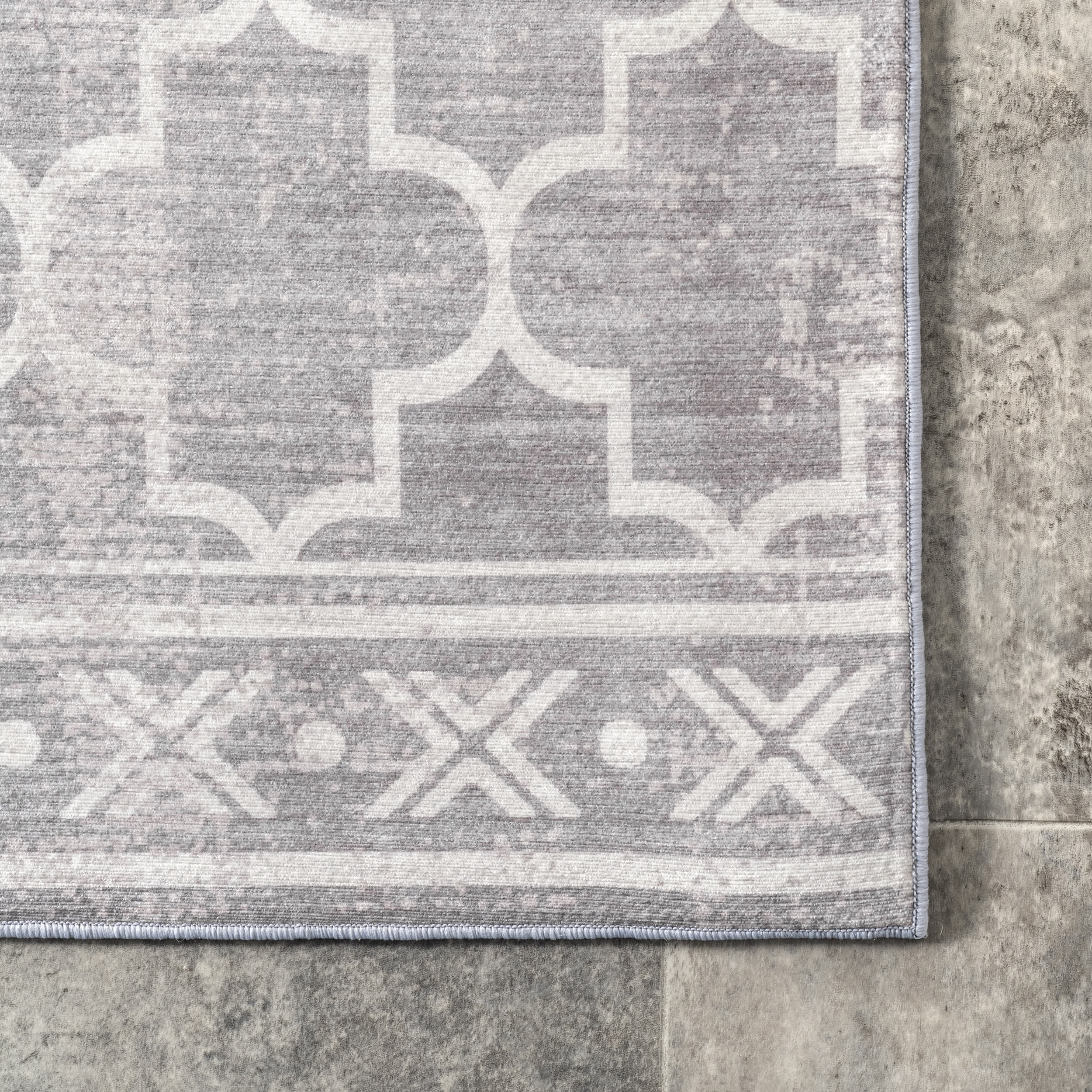Maribel Geometric Machine Washable Indoor/Outdoor Area Rug - Image 17