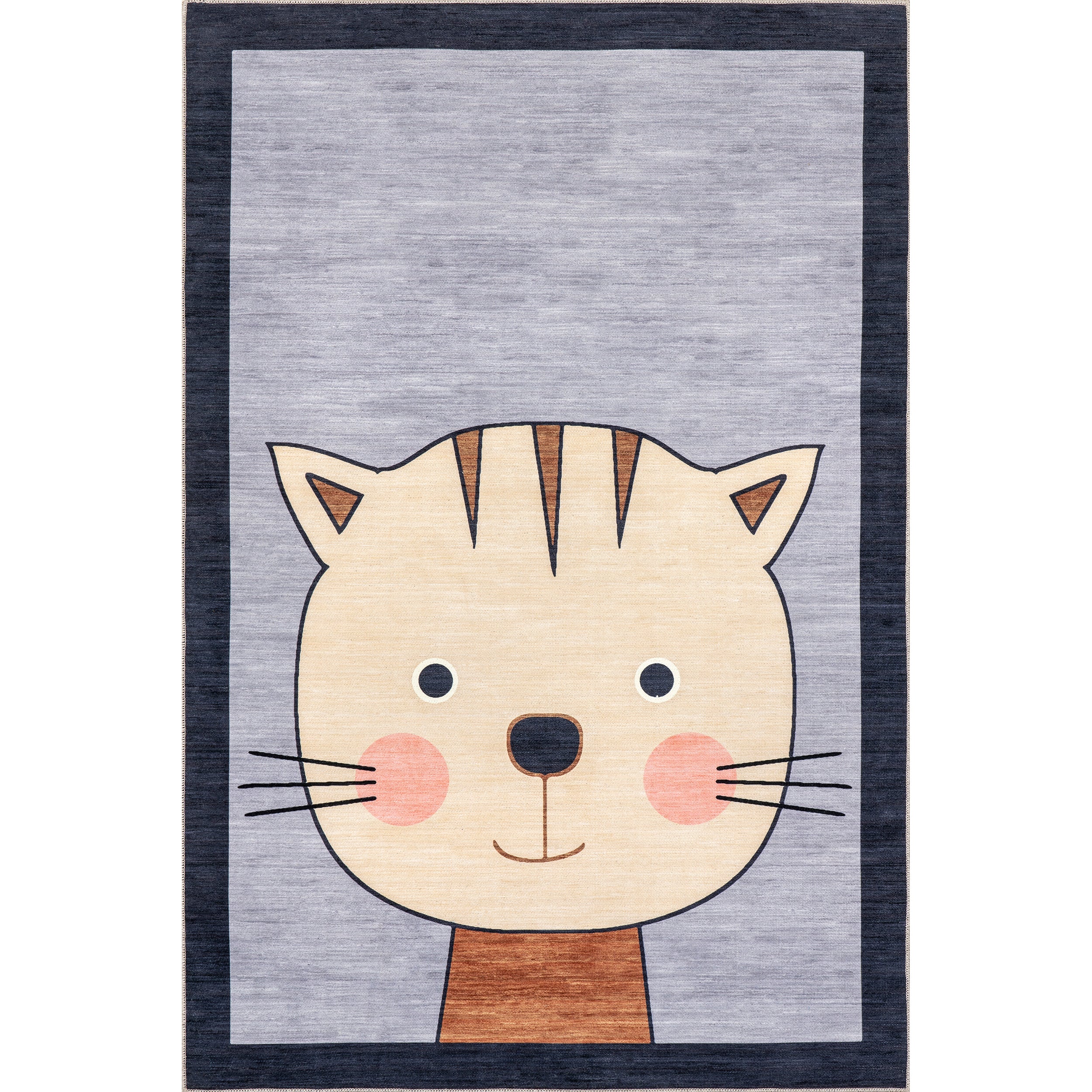 Samantha Kitten Kids Machine Washable Area Rug