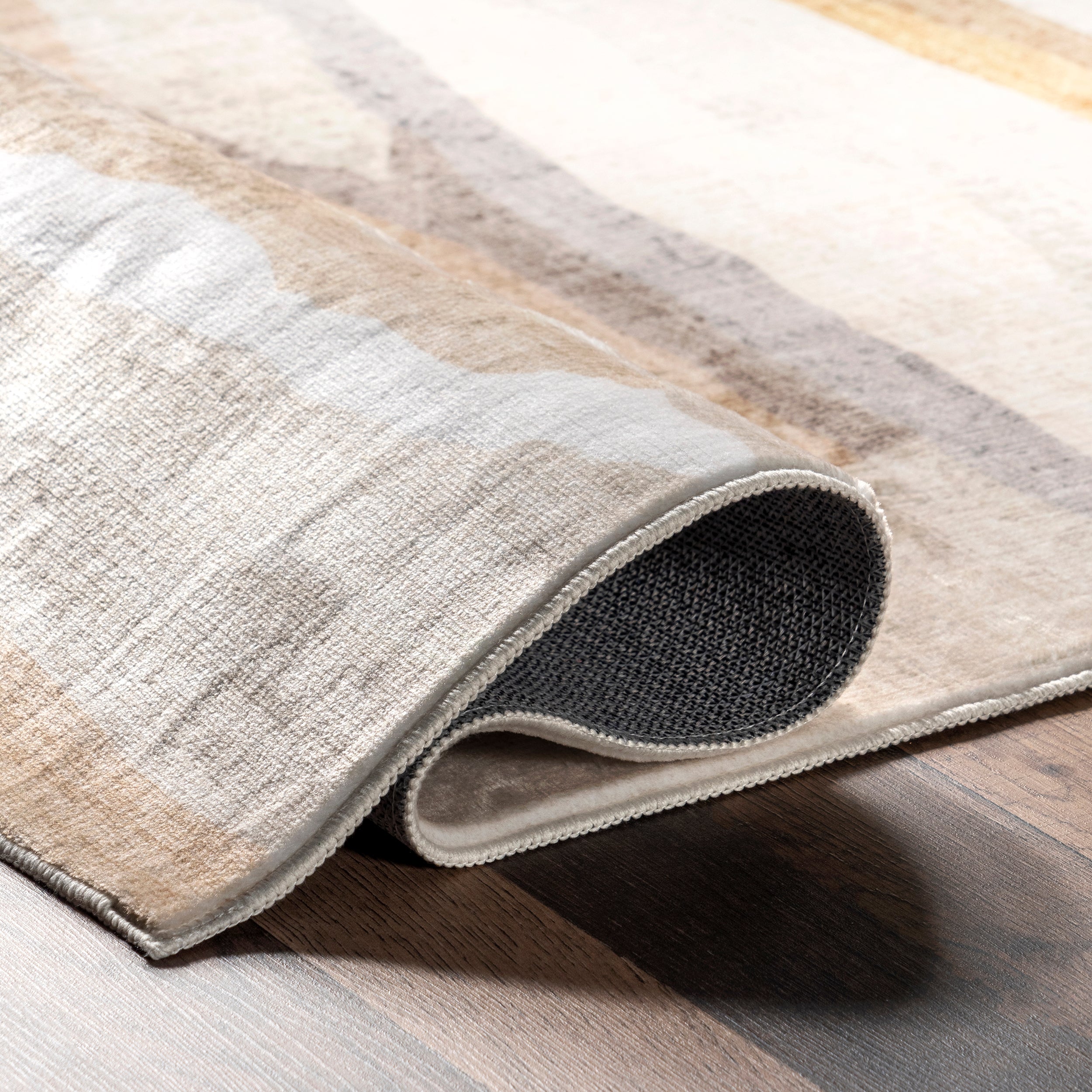 Elvi Abstract Watercolor Machine Washable Area Rug - Image 4