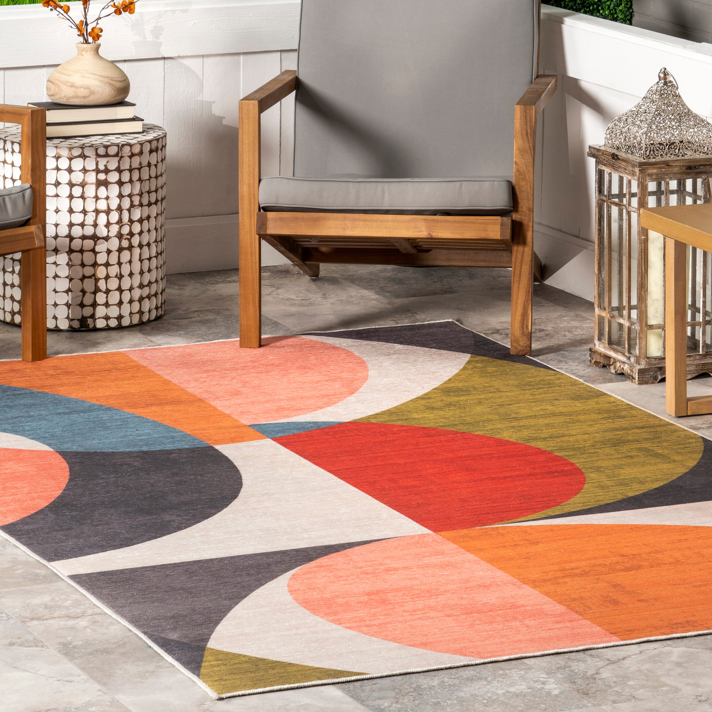 Lizzy Modern Machine Washable Indoor/Outdoor Area Rug - Image 9
