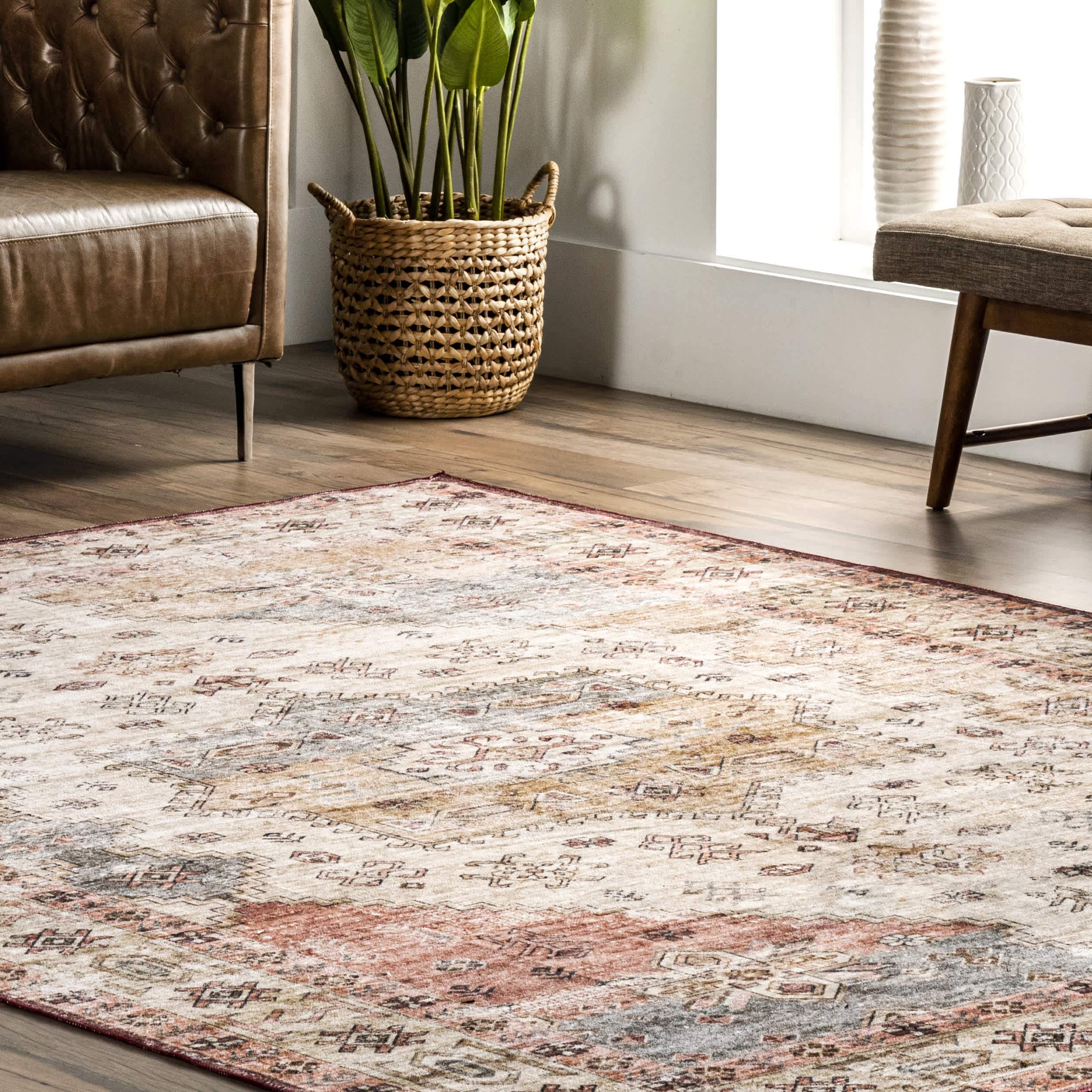 Palace Medallion Washable Area Rug - Image 9