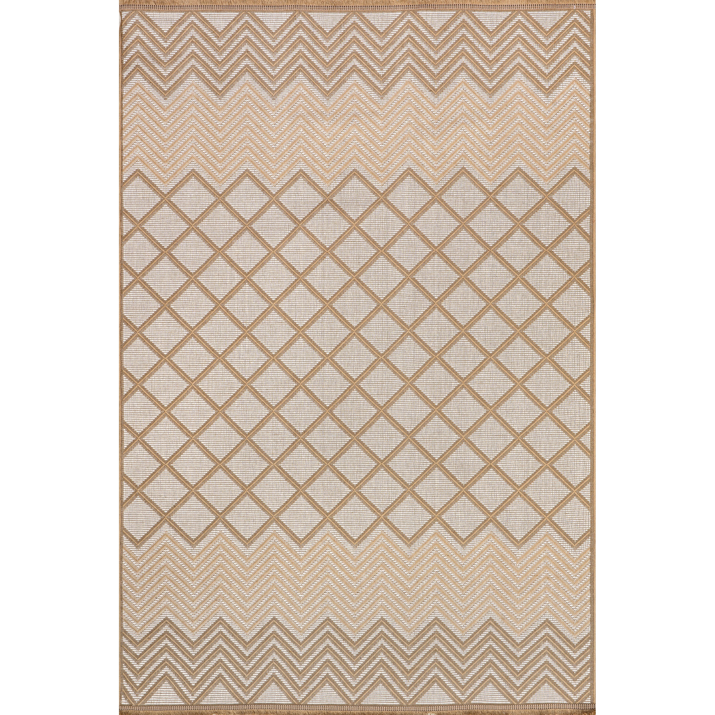Eleanora Geometric Transitional Jute Area Rug