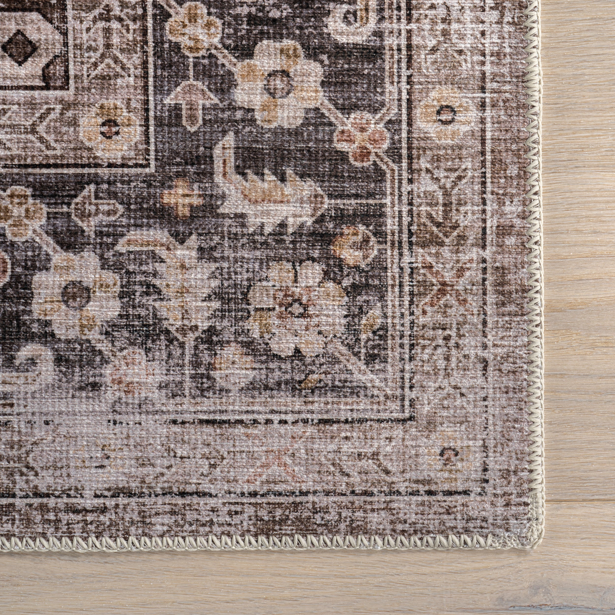 Rania SplashGuard Medallion Machine Washable Area Rug - Image 6