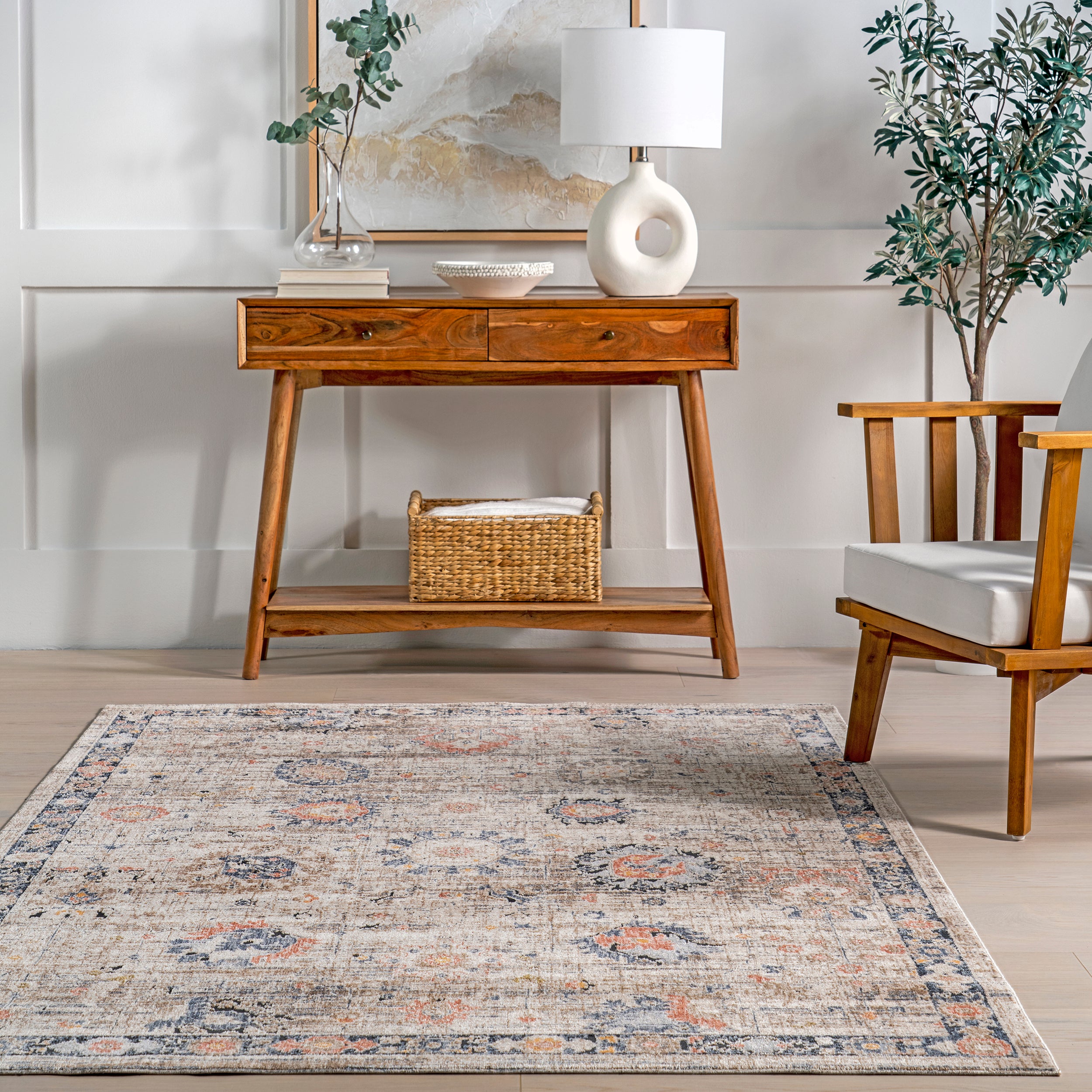Acelynn Distressed Traditional Area Rug - Image 8