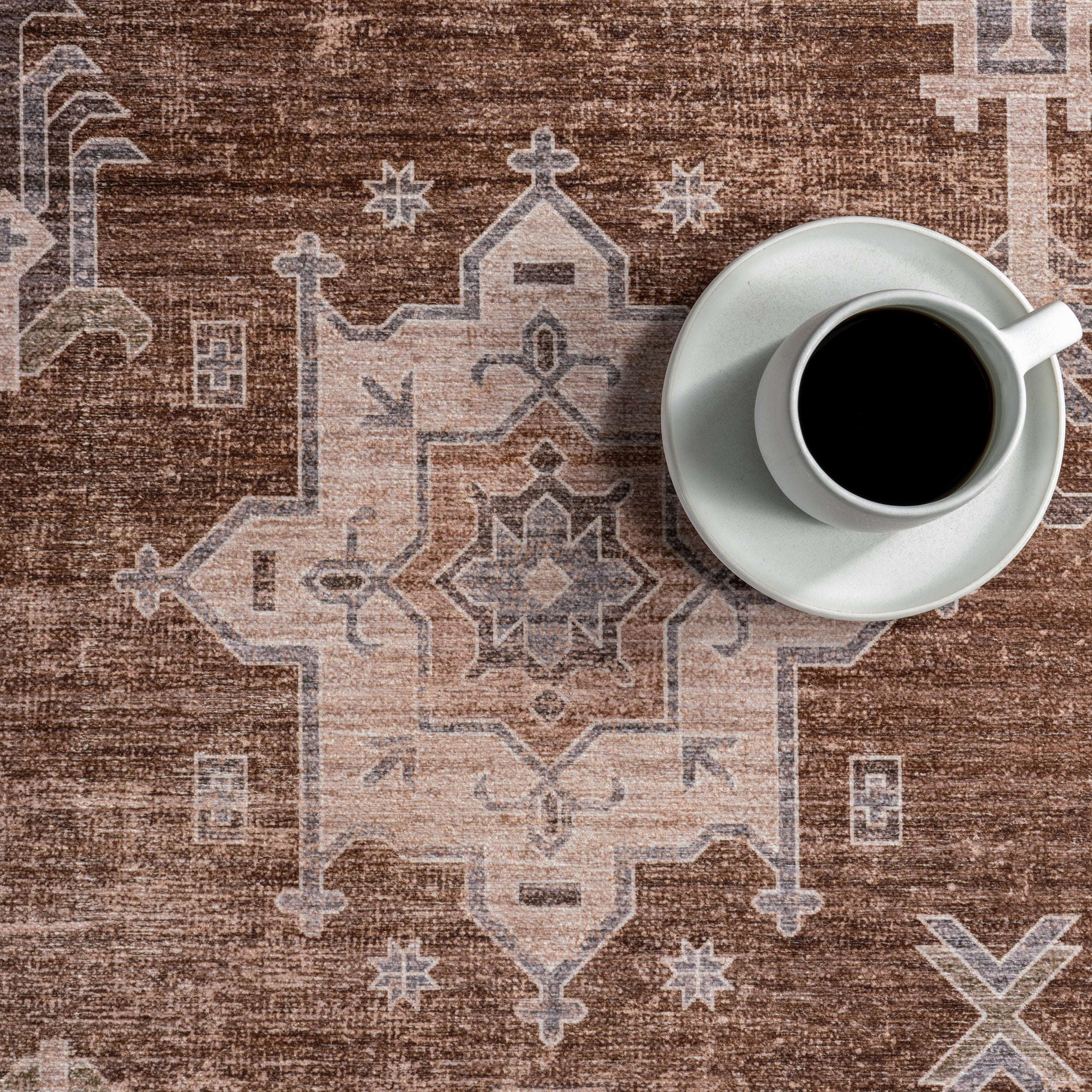 Baylin SplashGuard Medallion Machine Washable Area Rug - Image 7