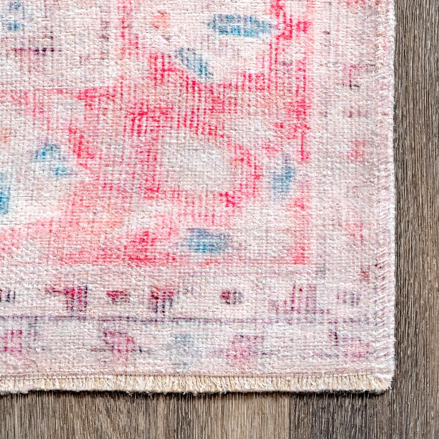 nuLOOM Patsy Vintage Medallion Machine Washable Area Rug - Image 3