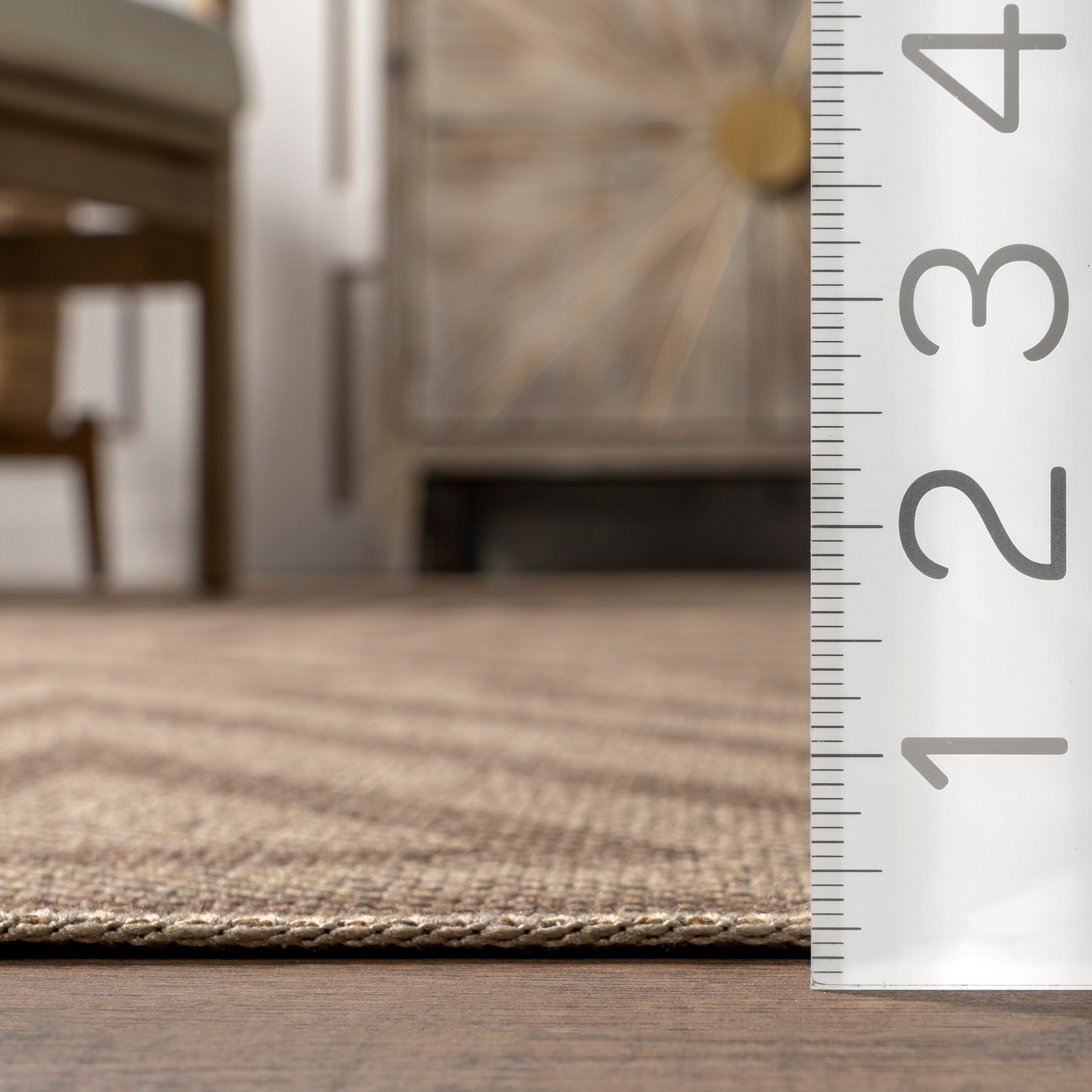 Elba Triangular Easy-Jute Machine Washable Area Rug - Image 3