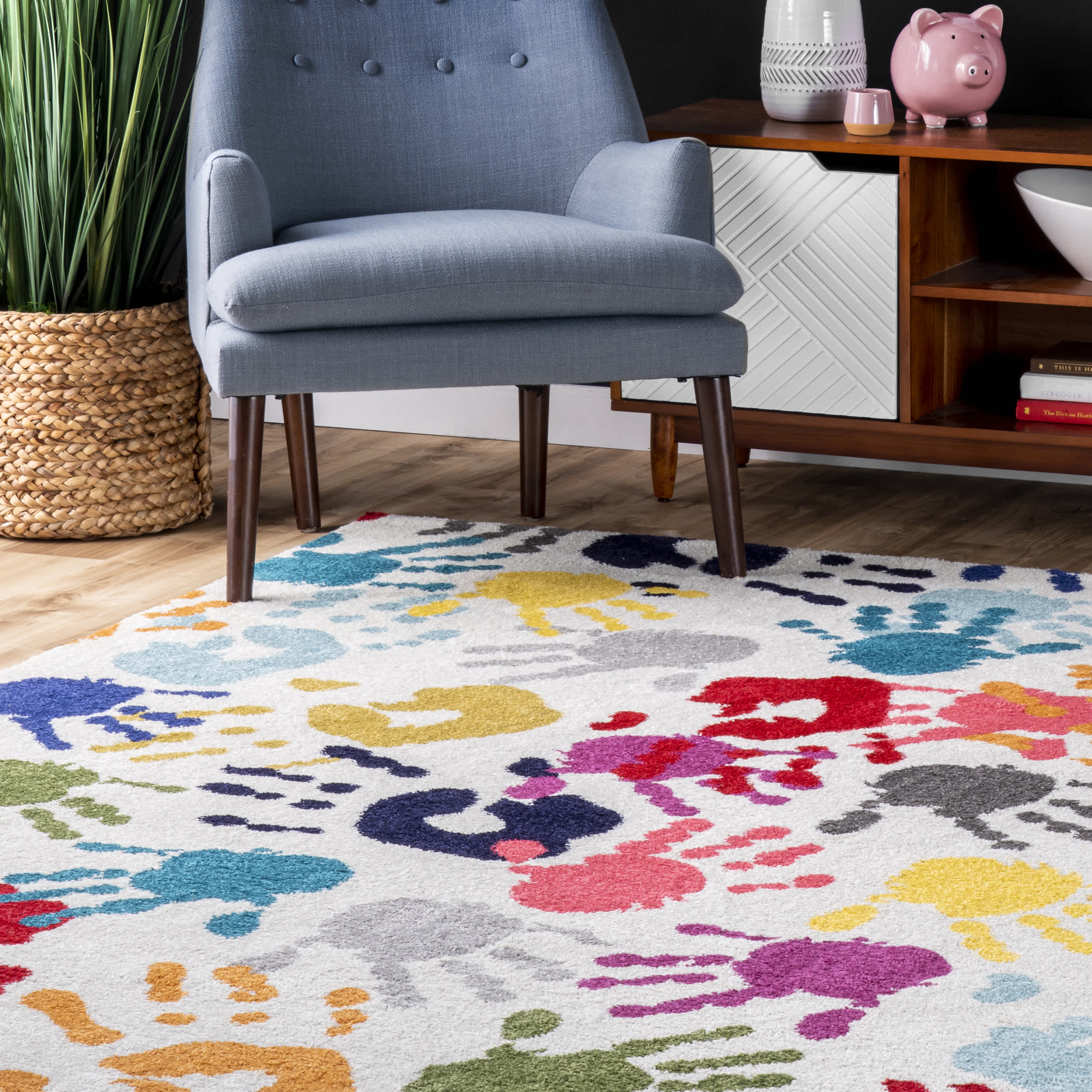 Pinkie Handprint Area Rug - Image 8