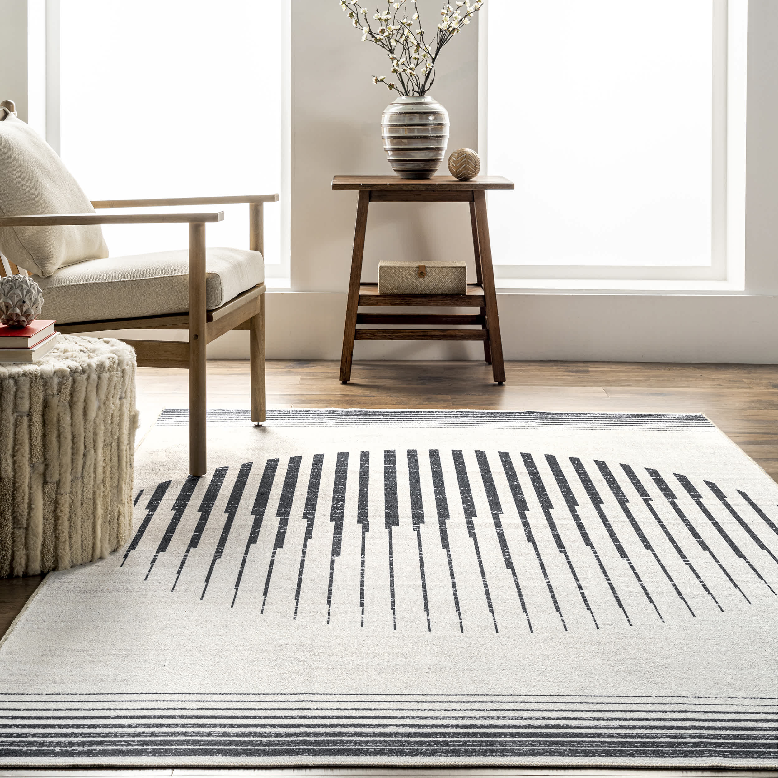 Francesca Machine Washable Contemporary Moon Area Rug - Image 8