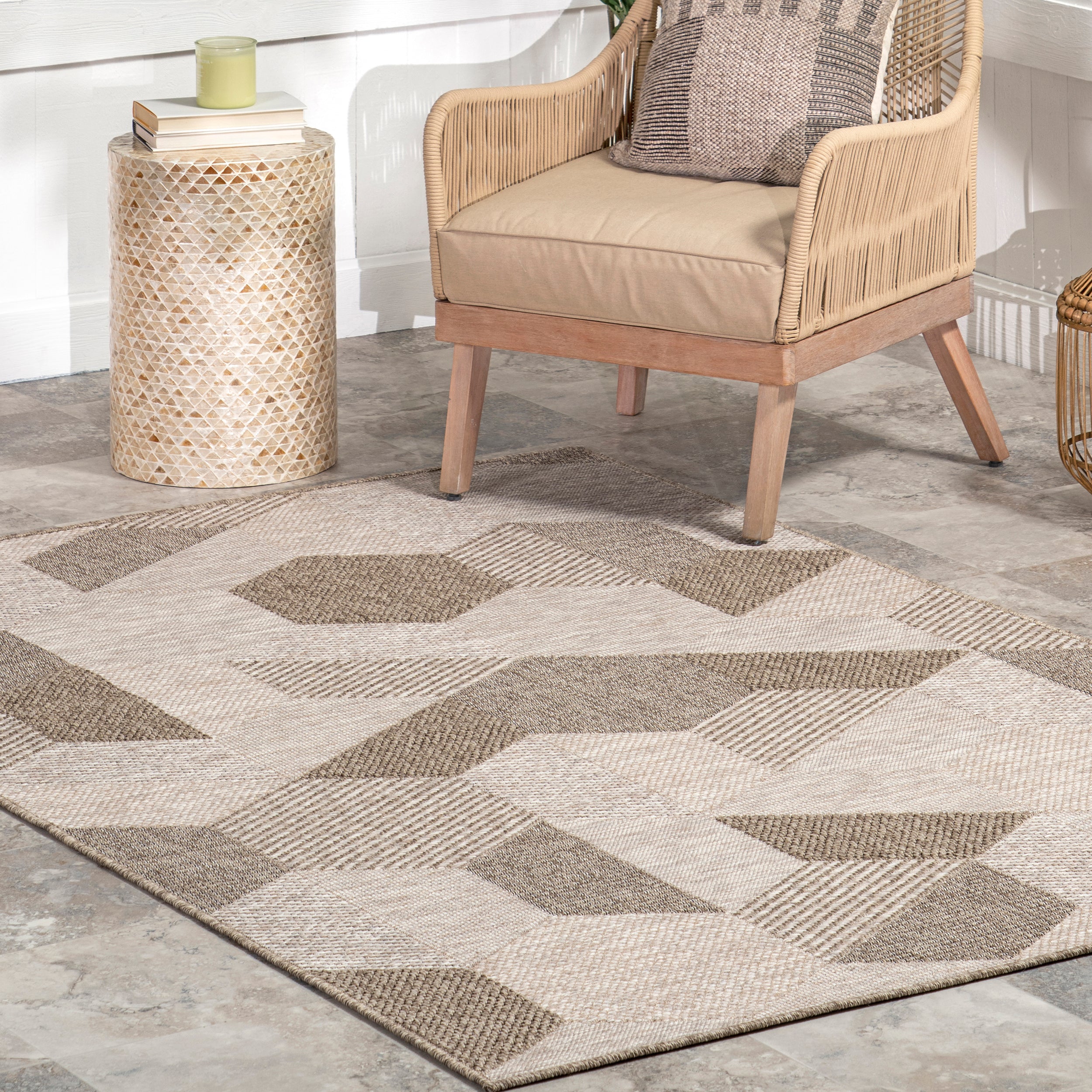 Imogene Geometric Indoor/Outdoor Area Rug - Image 9