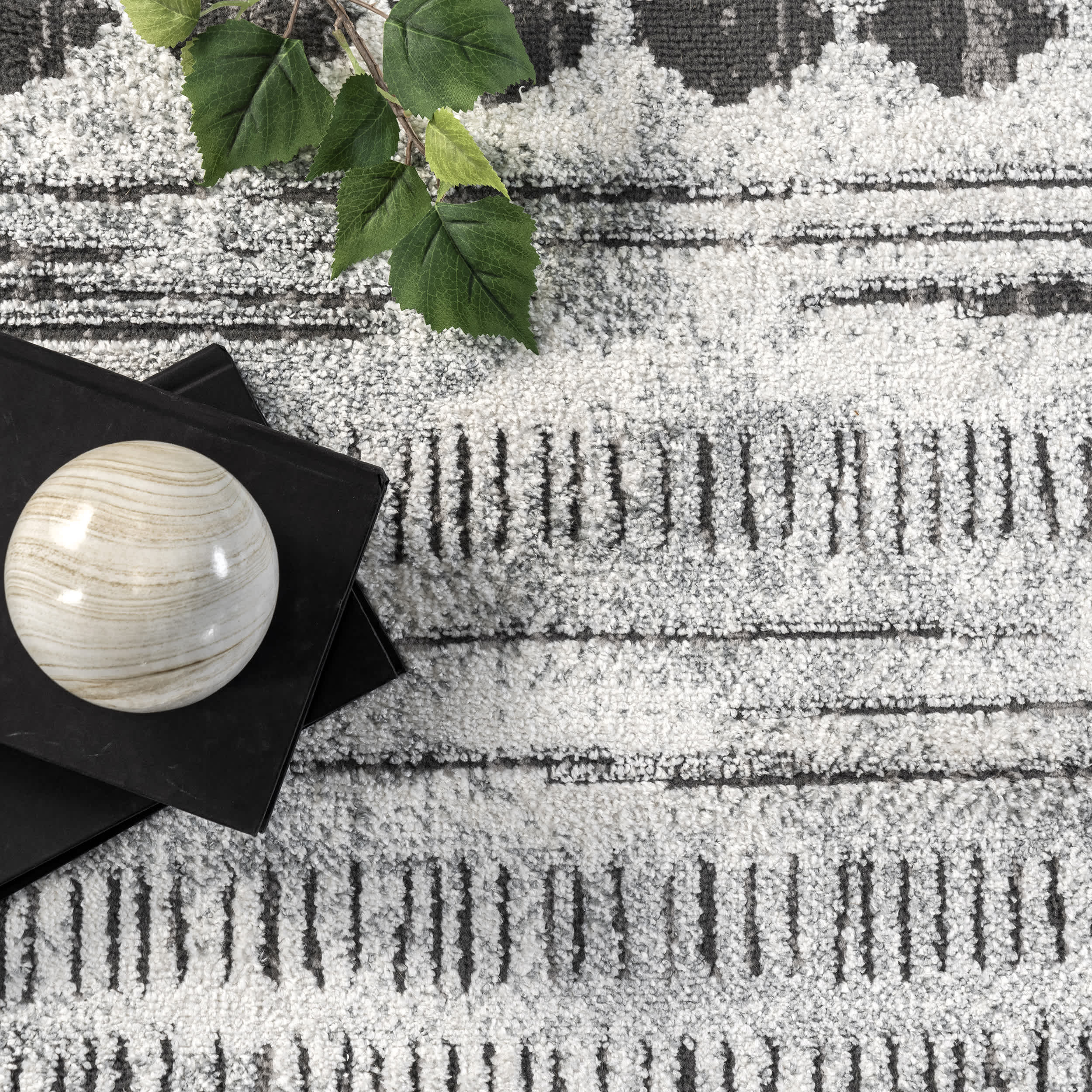 Aida Tribal Banded Bohemian Area Rug - Image 6
