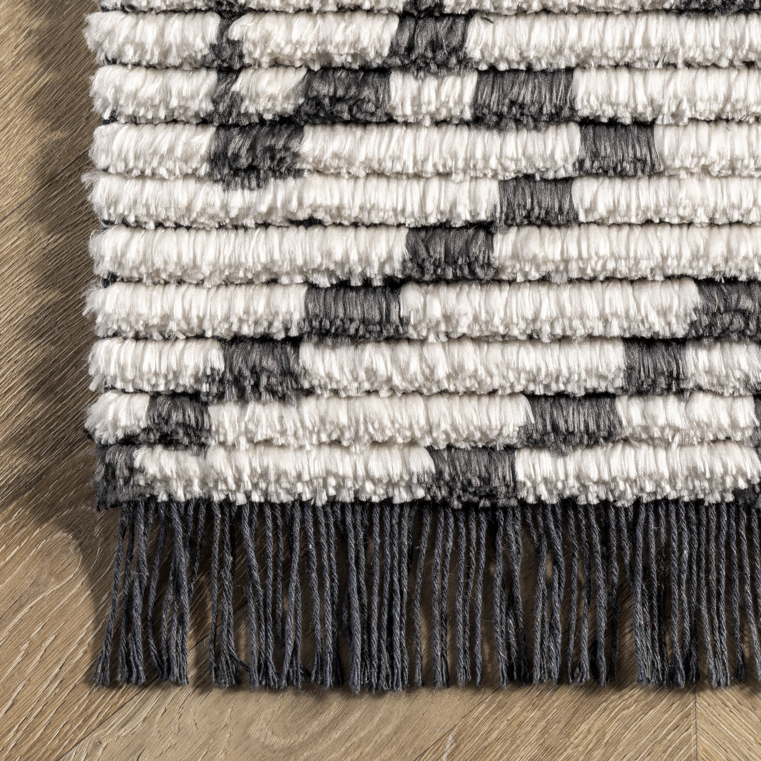 Alyson Modern Abstract Soft Shag Fringe Area Rug - Image 5