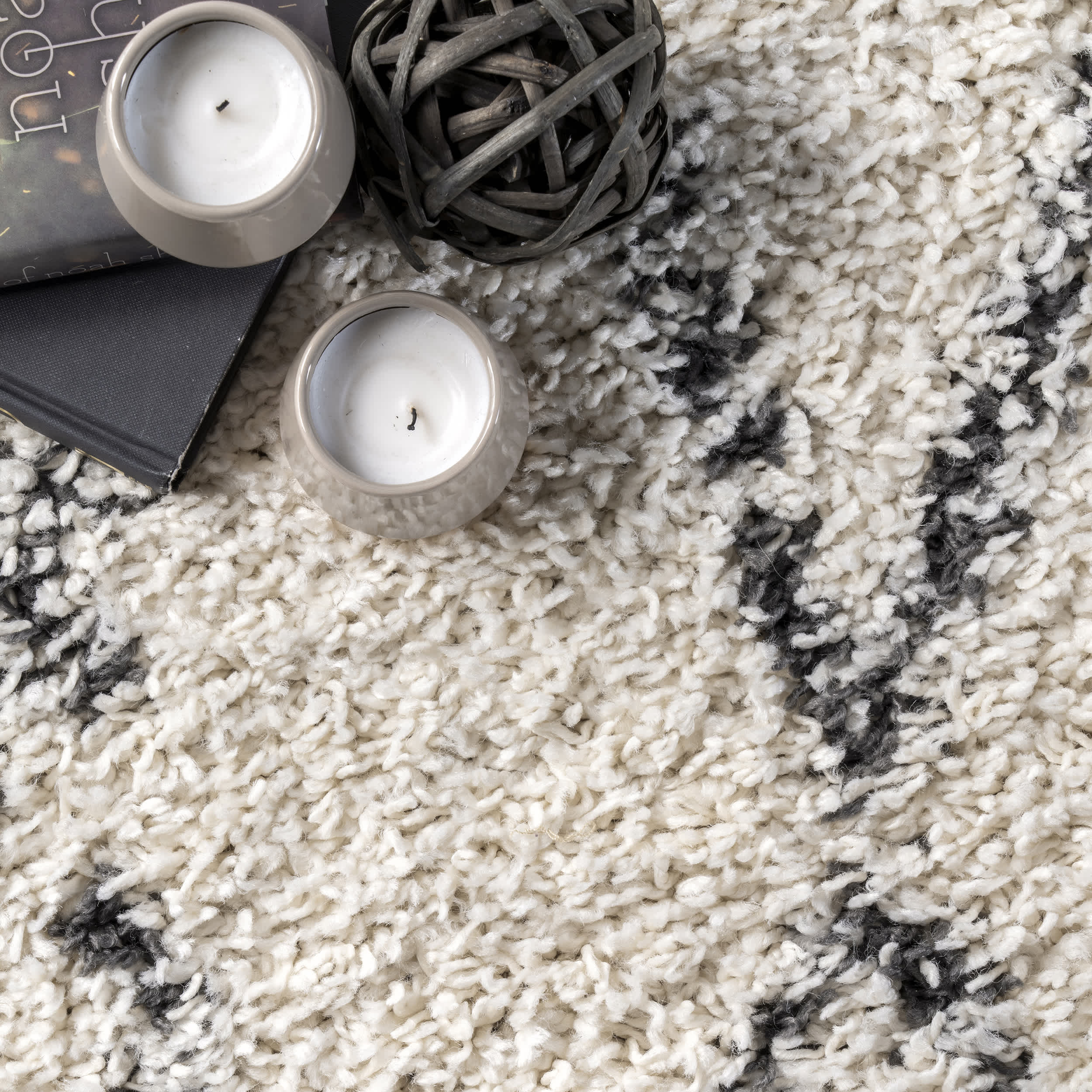 Nieves Moroccan Diamond Tassel Area Rug - Image 6