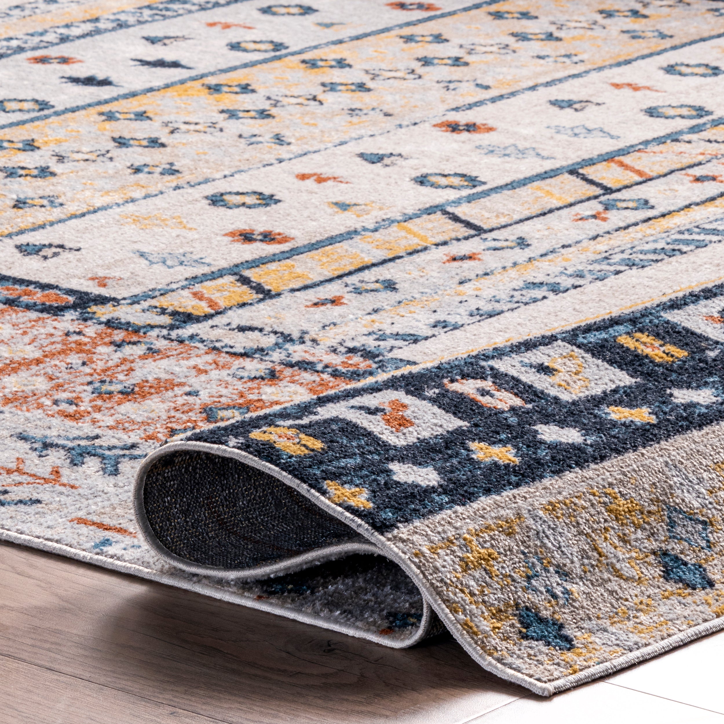 Shannon Machine Washable Geometric Tribal Area Rug - Image 4