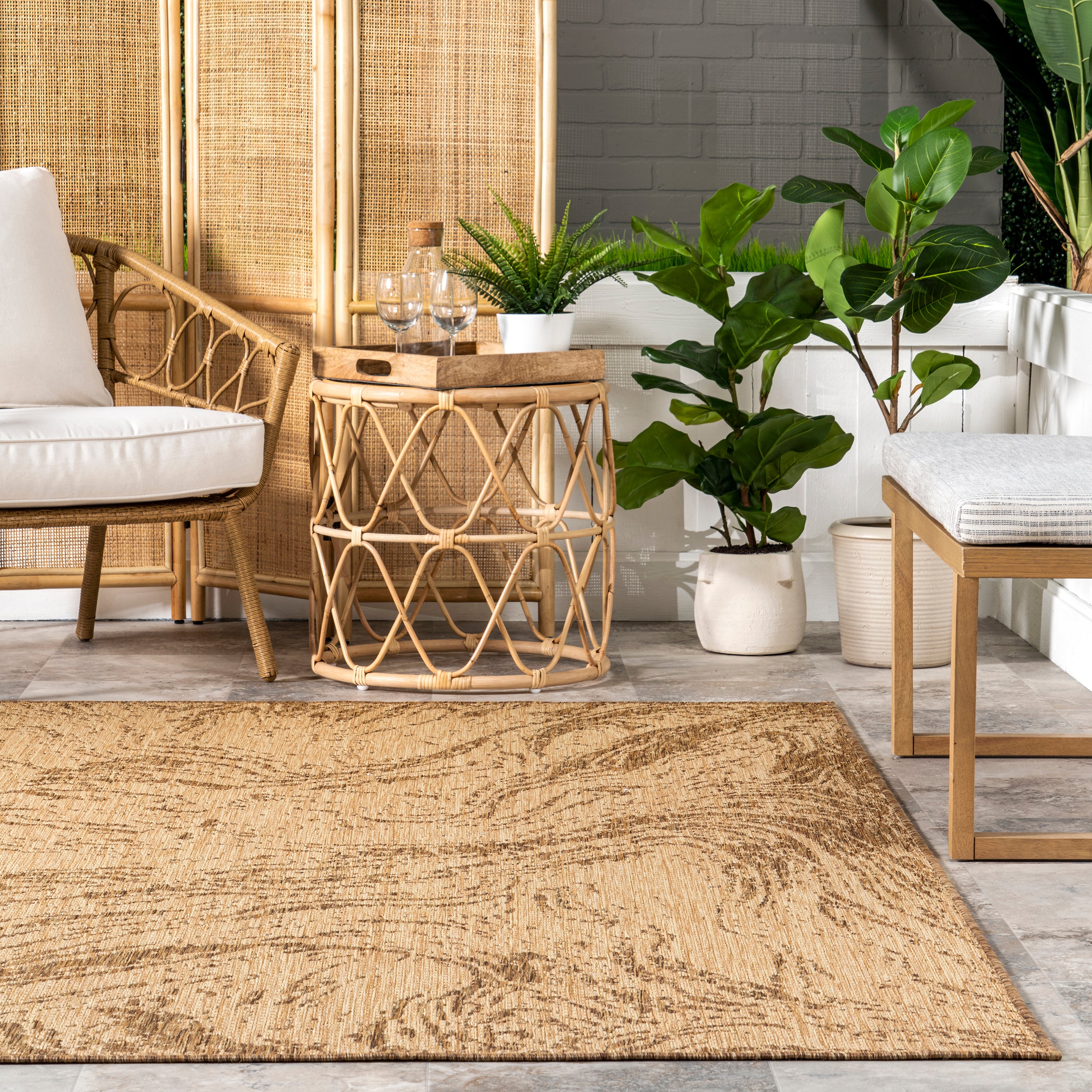 Marsha Contemporary Indoor/Outdoor Area Rug - Image 8
