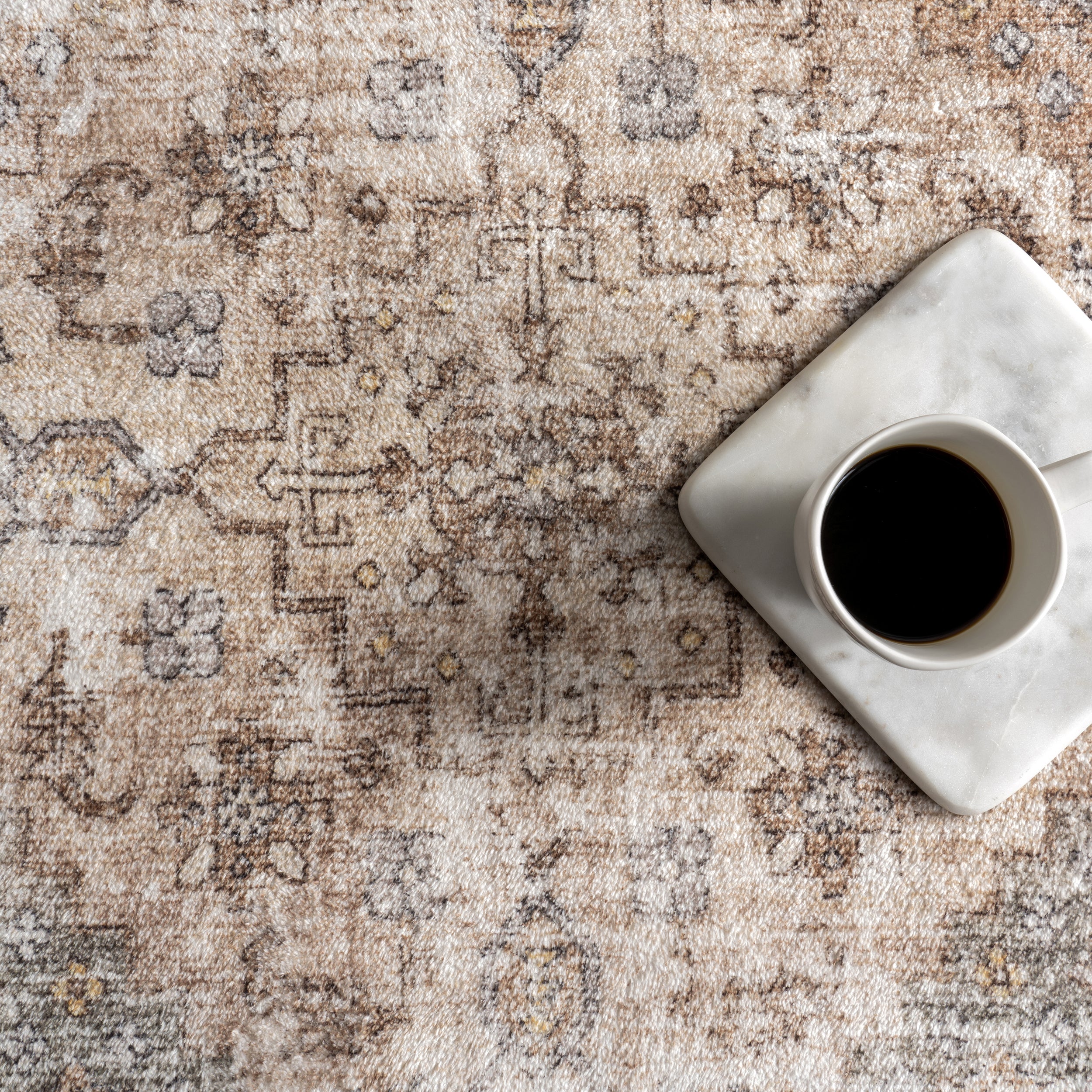Talita Medallion Machine Washable Area Rug - Image 7