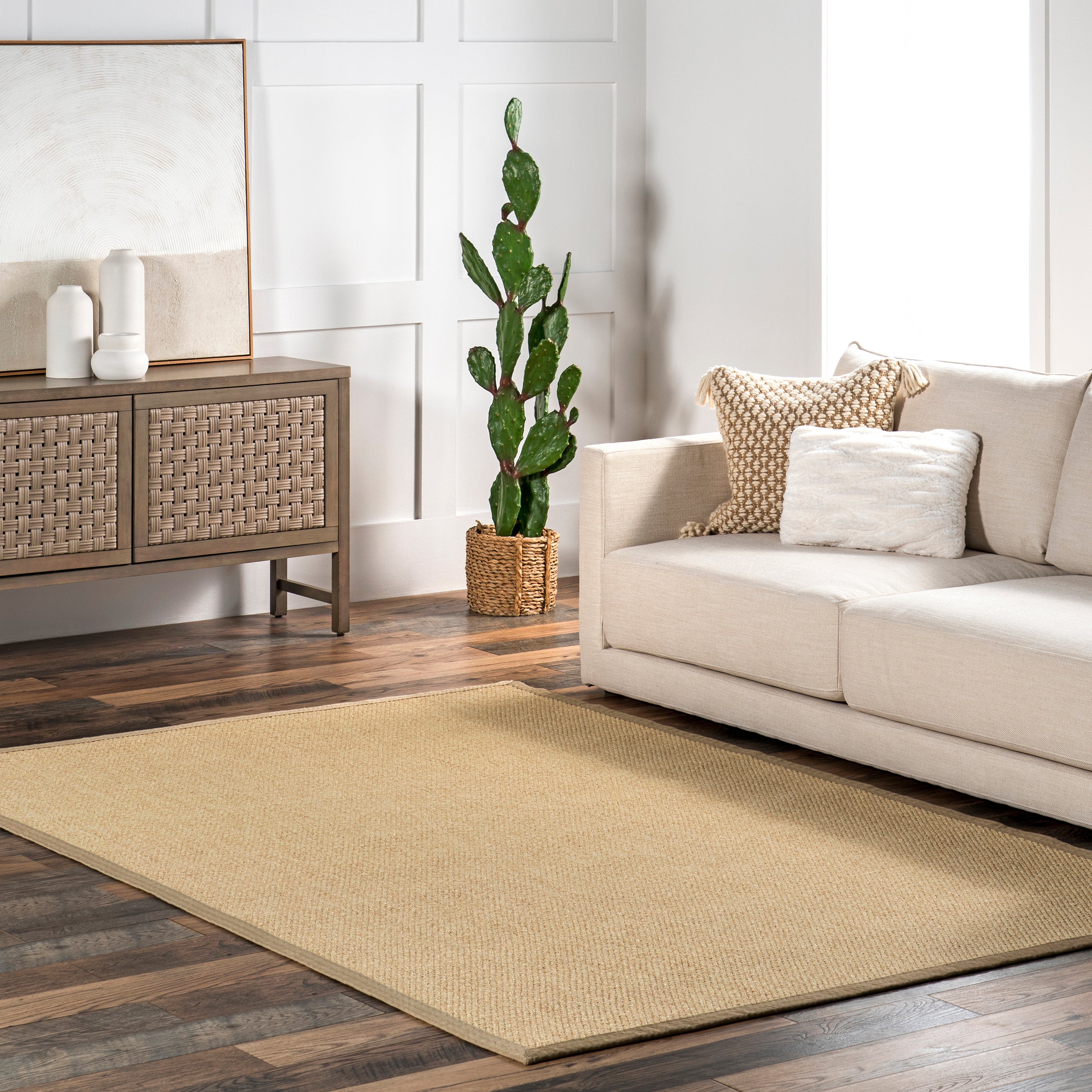 Suki Casual Faux Seagrass Indoor/Outdoor Area Rug - Image 2
