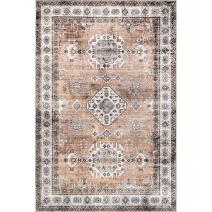 Evelina Traditional Stain Repellent Machine Washable Area Rug