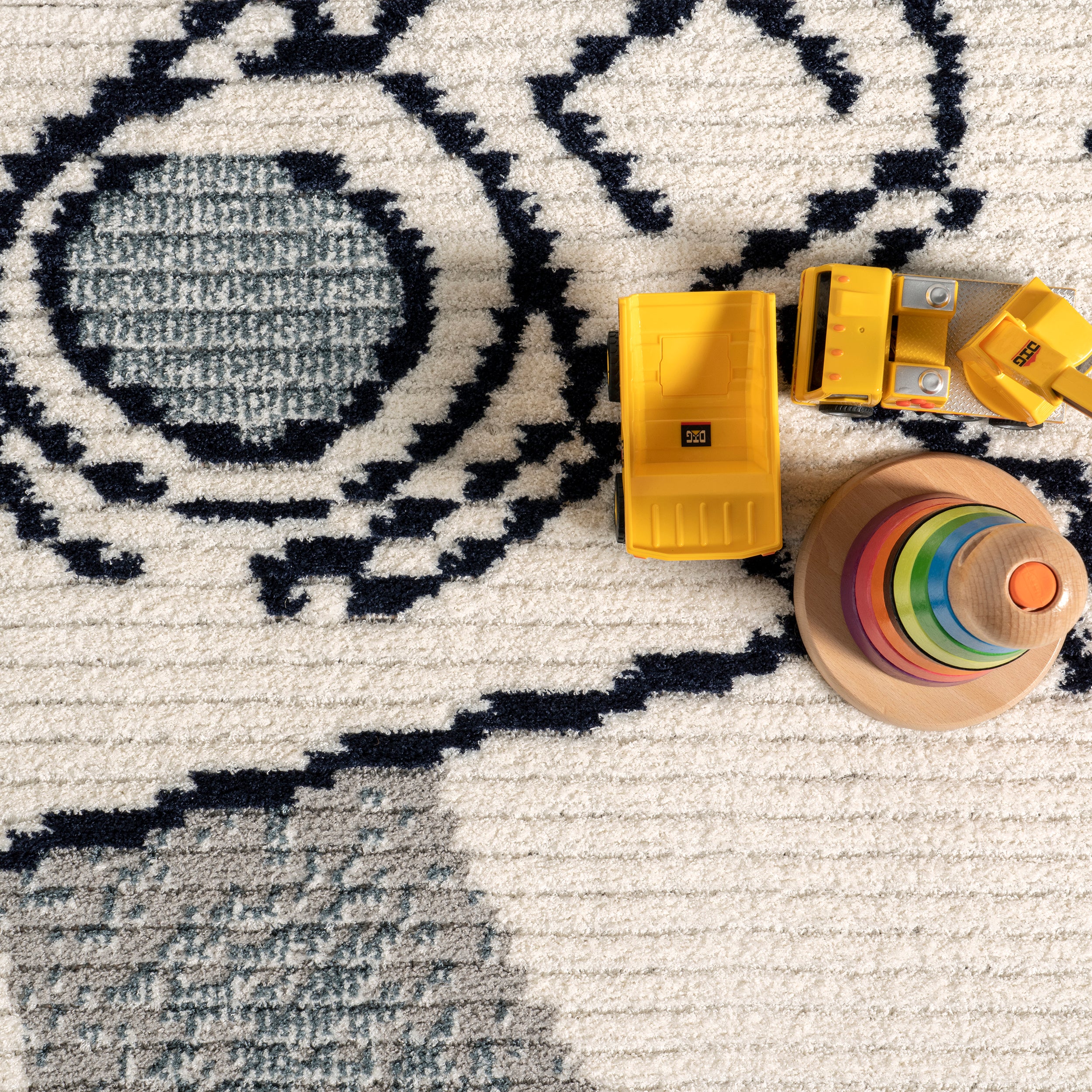 Caree Astronaut Kids Fringe Area Rug - Image 6
