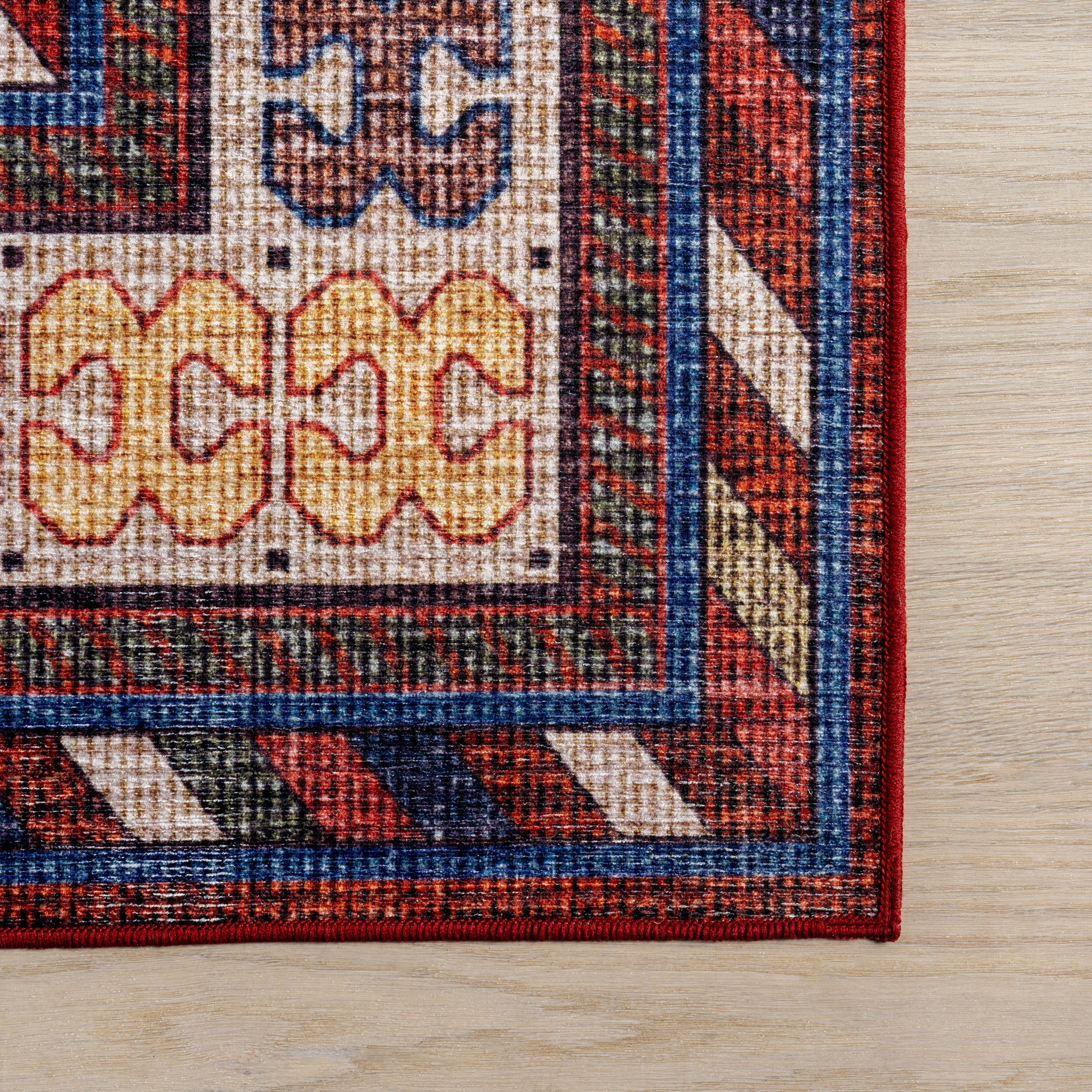 Damaris Splashguard Medallion Machine Washable Area Rug - Image 6