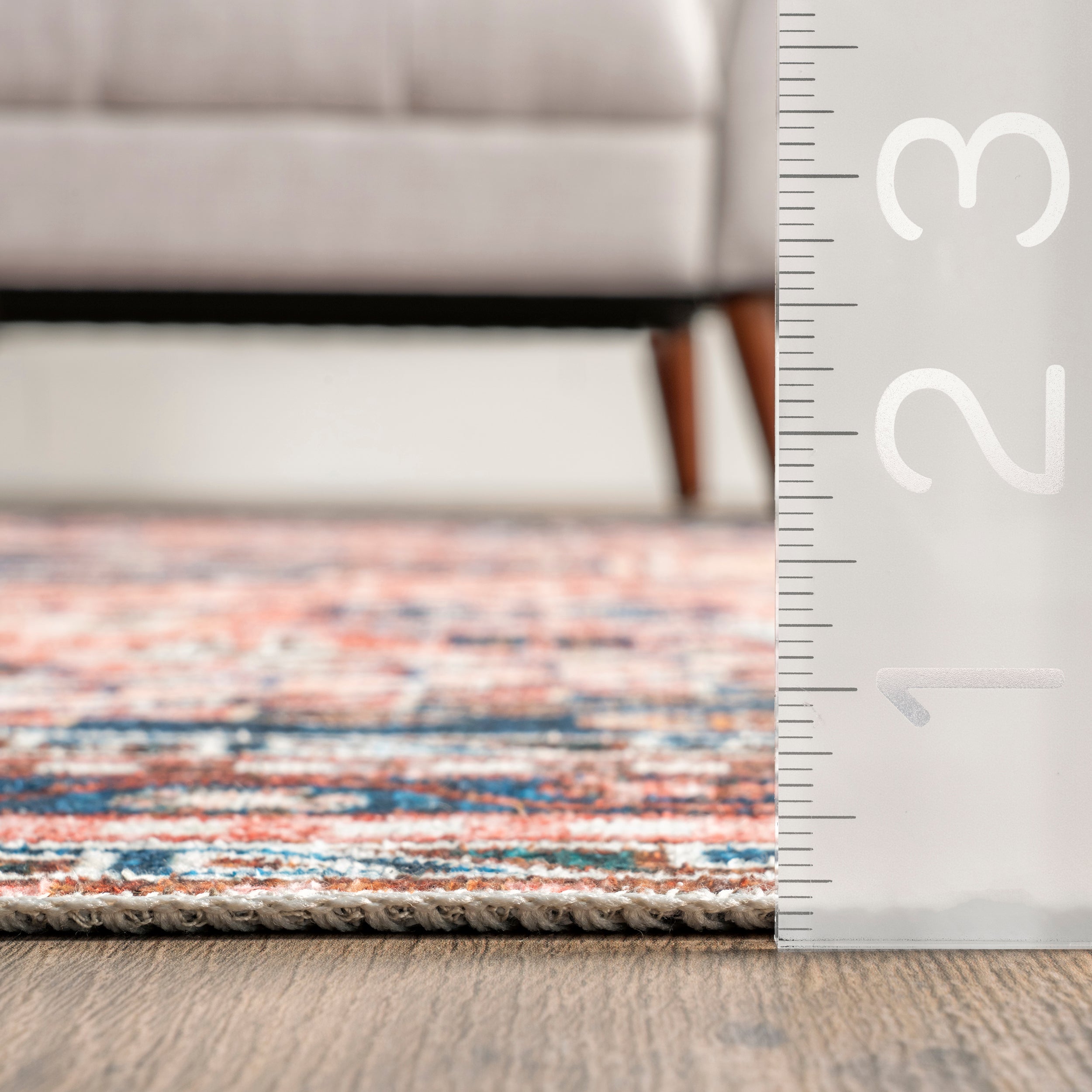 Nevaeh Machine Washable Bohemian Medallion Area Rug - Image 3