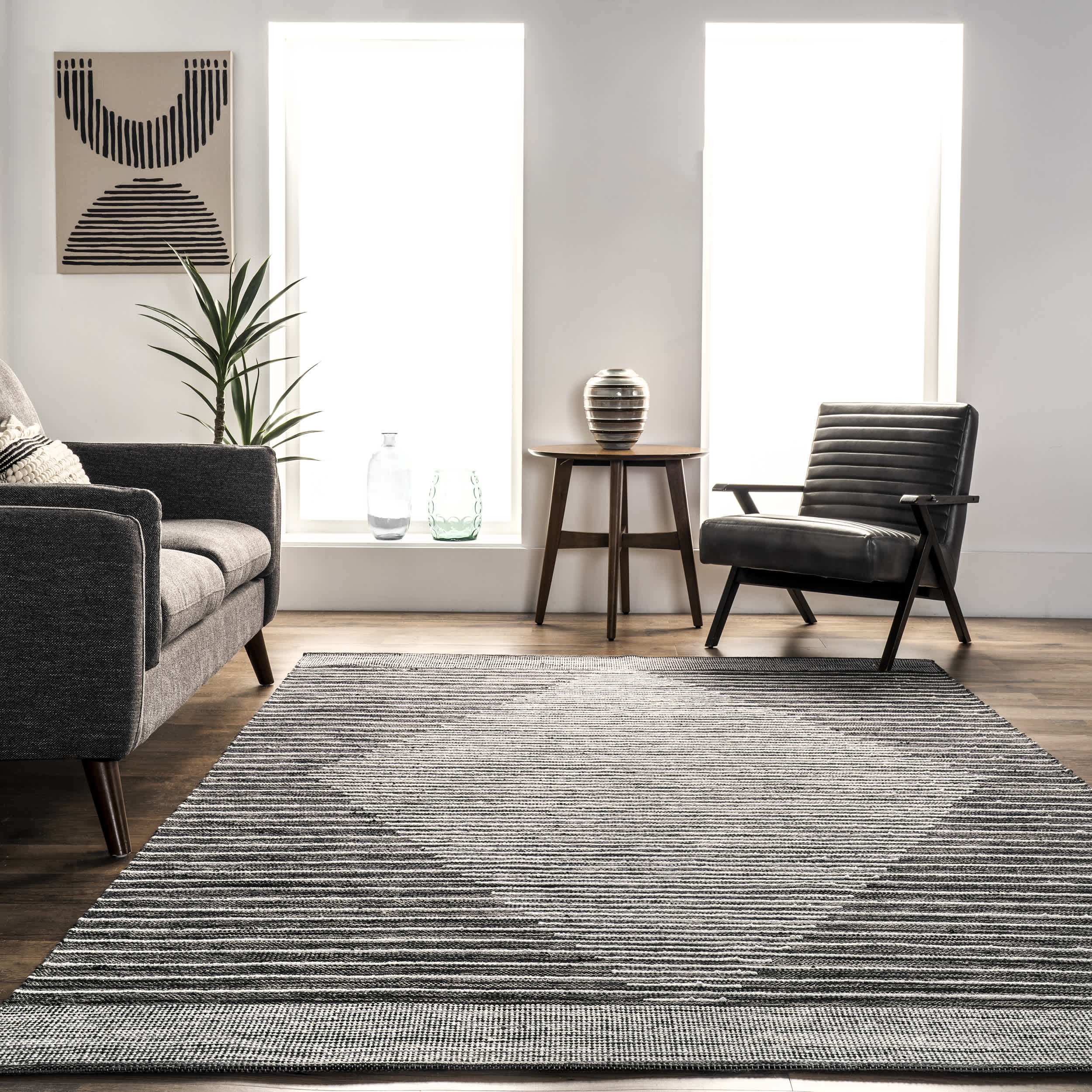 Missy Handmade Cotton Contemporary Diamond Flatweave Area Rug - Image 8