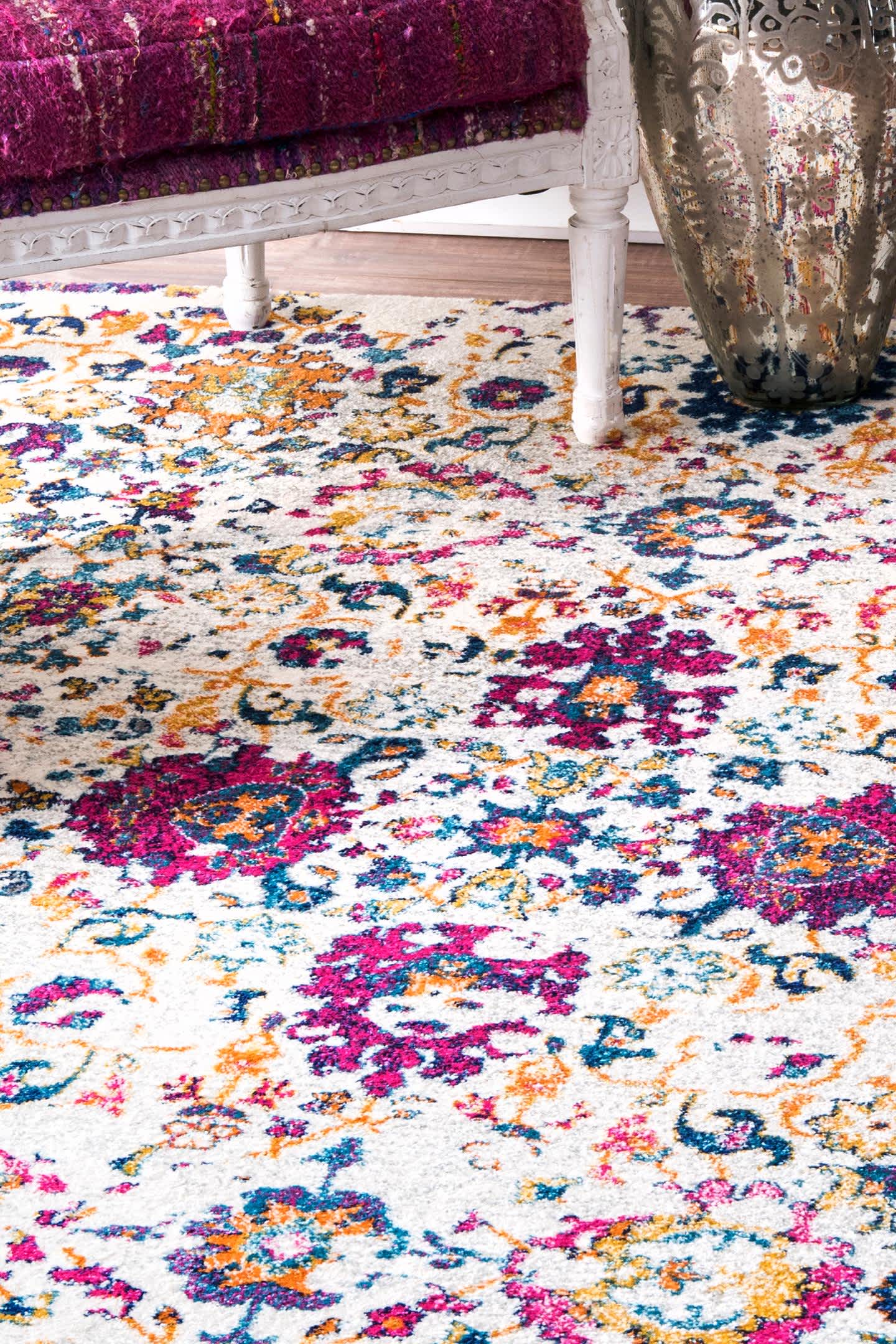 Floral Damask Rosemary Area Rug - Image 12