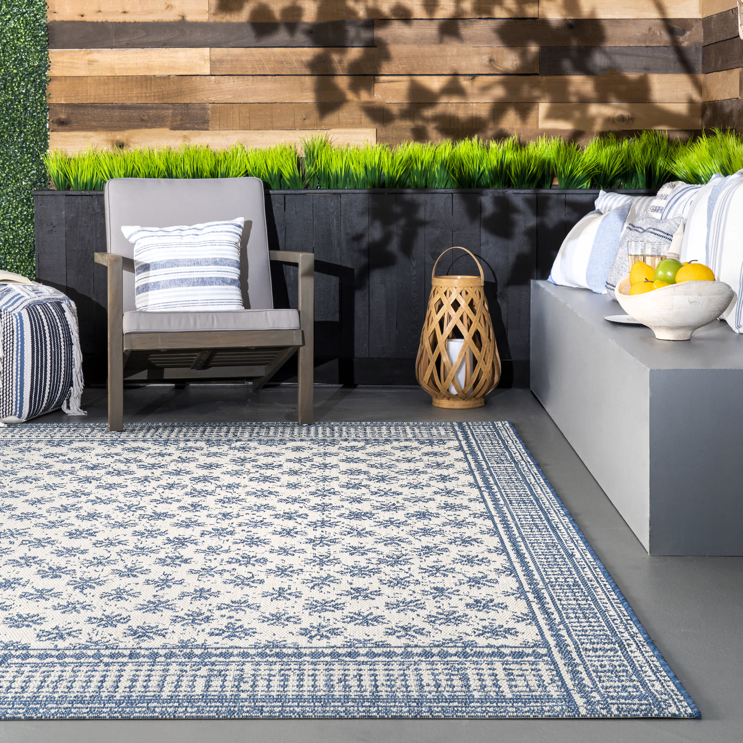 Rana Border Indoor/Outdoor Area Rug - Image 8