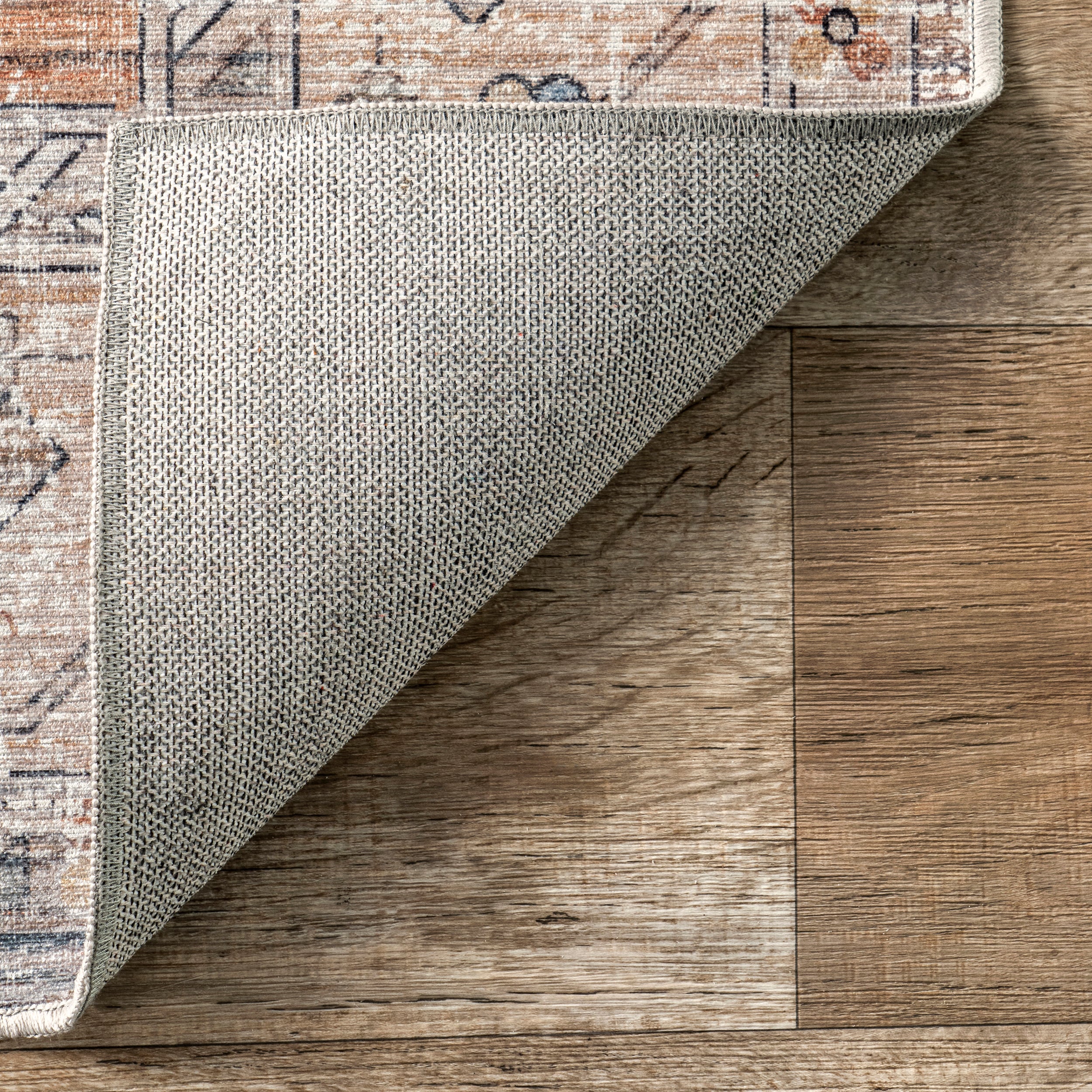 Keila Vintage Stain Repellent Machine Washable Area Rug - Image 7