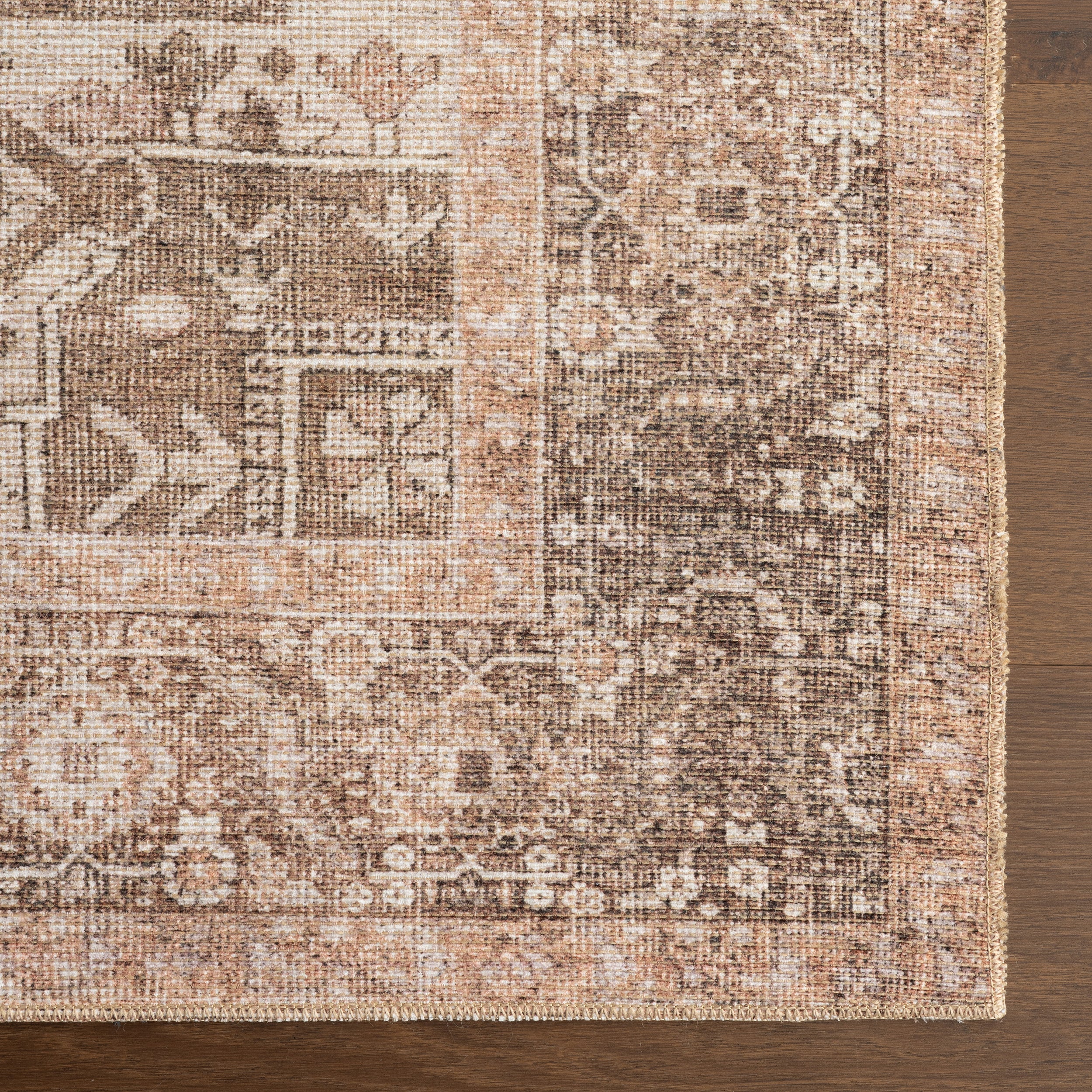 Hillstone Collection Mariposa Traditional Vintage Medallion Area Rug - Image 6