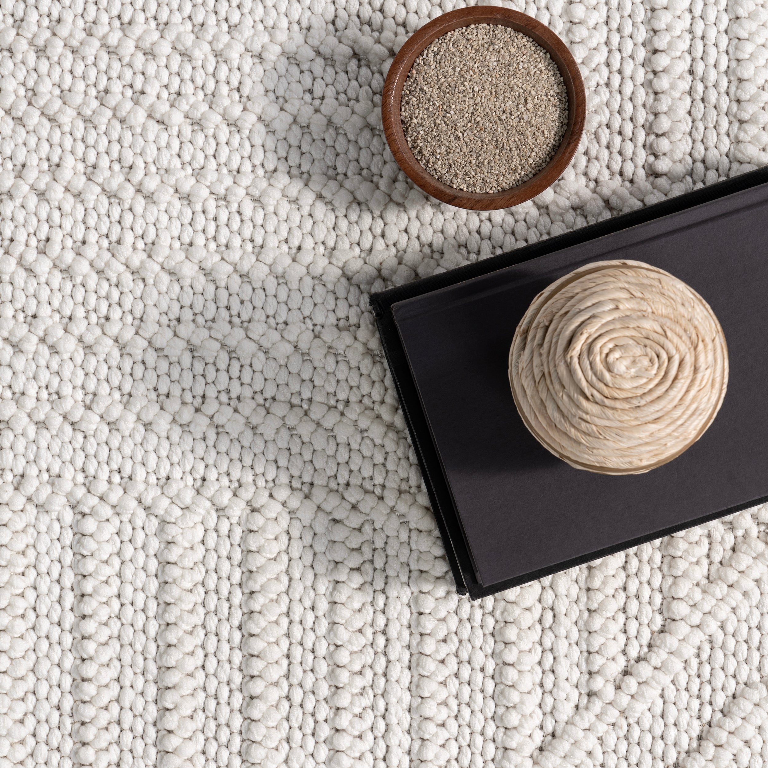 Makena Modern Geometric High-Low Area Rug - Image 6