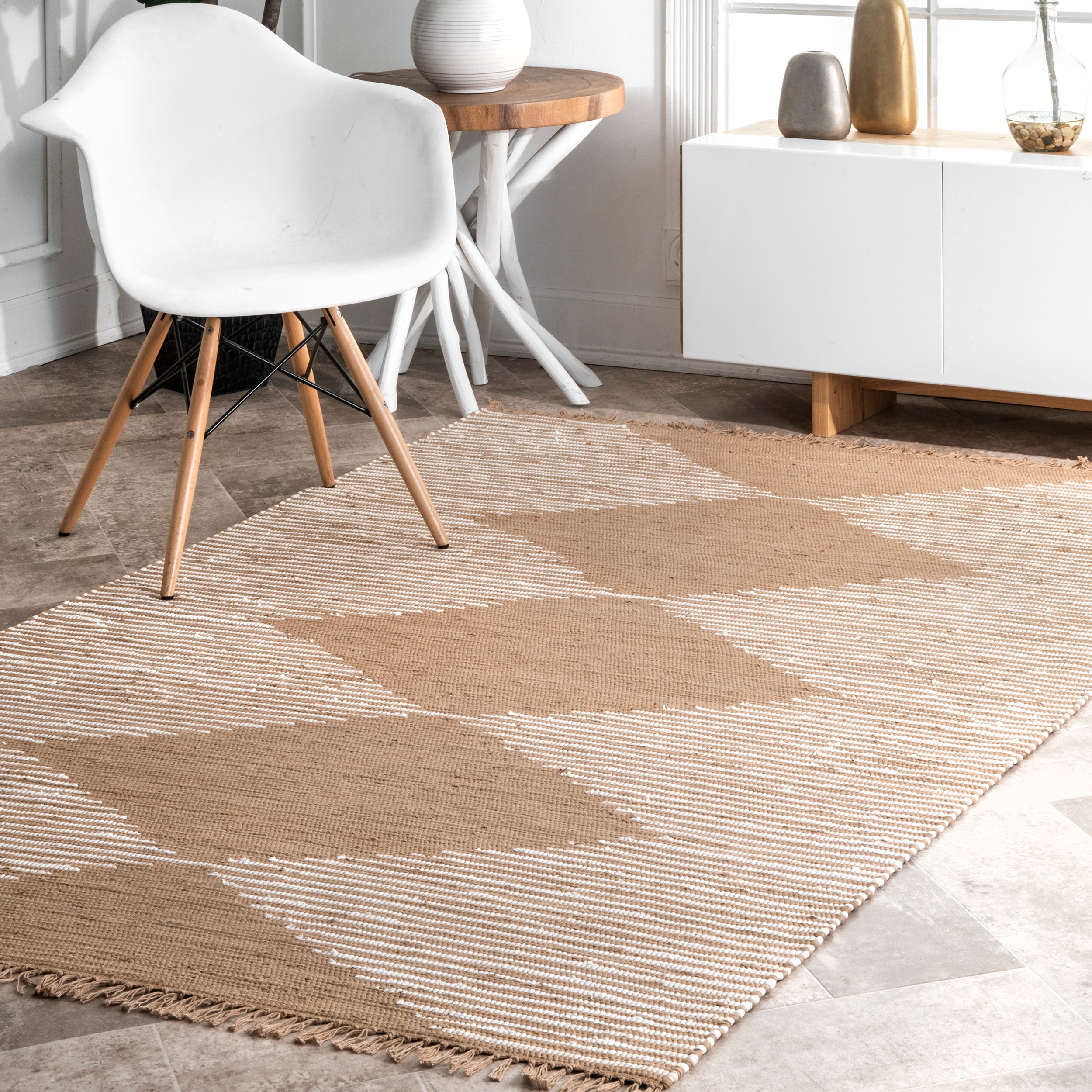 Collins Lined Diamonds Area Rug - Image 6