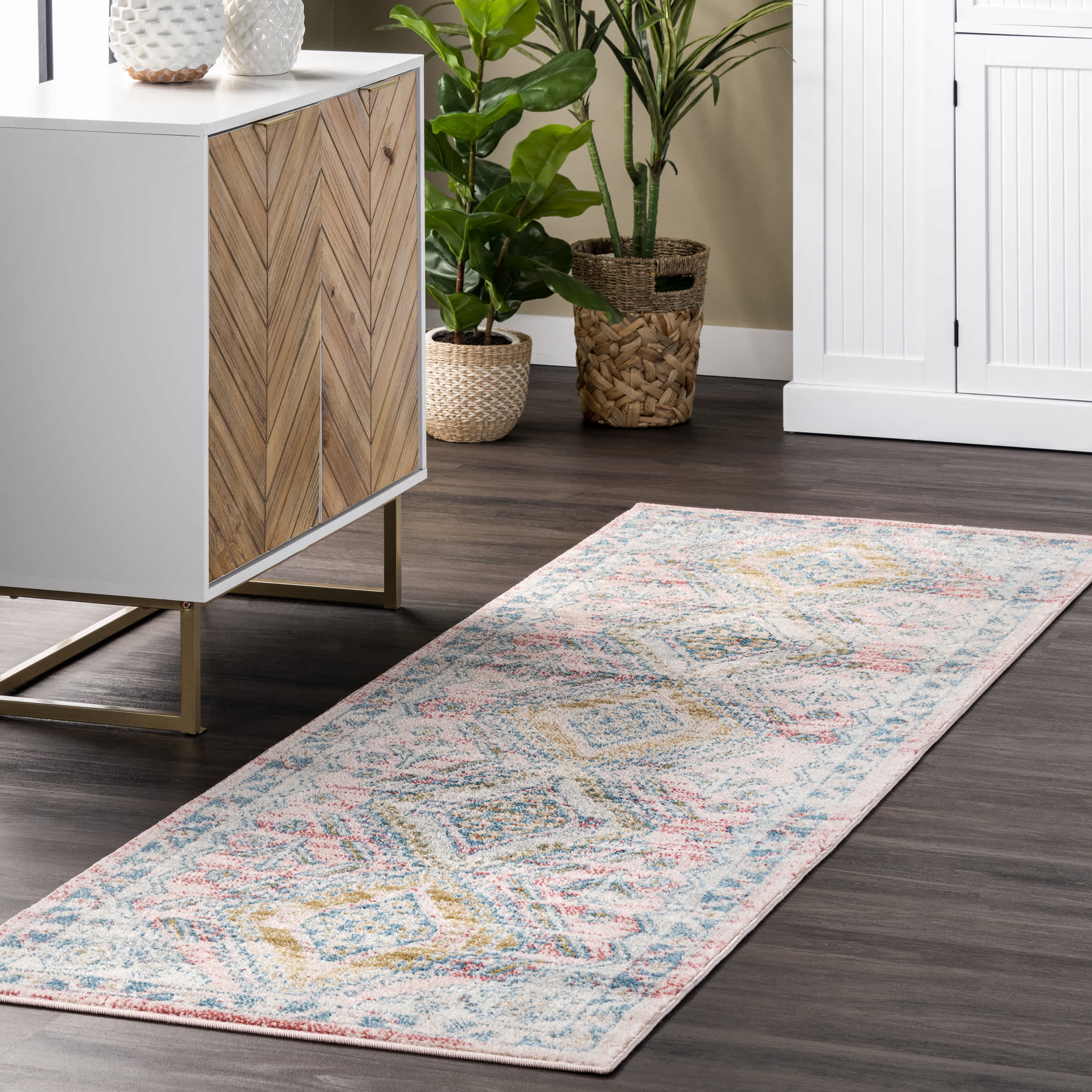 Louise Tribal Diamond Area Rug - Image 10