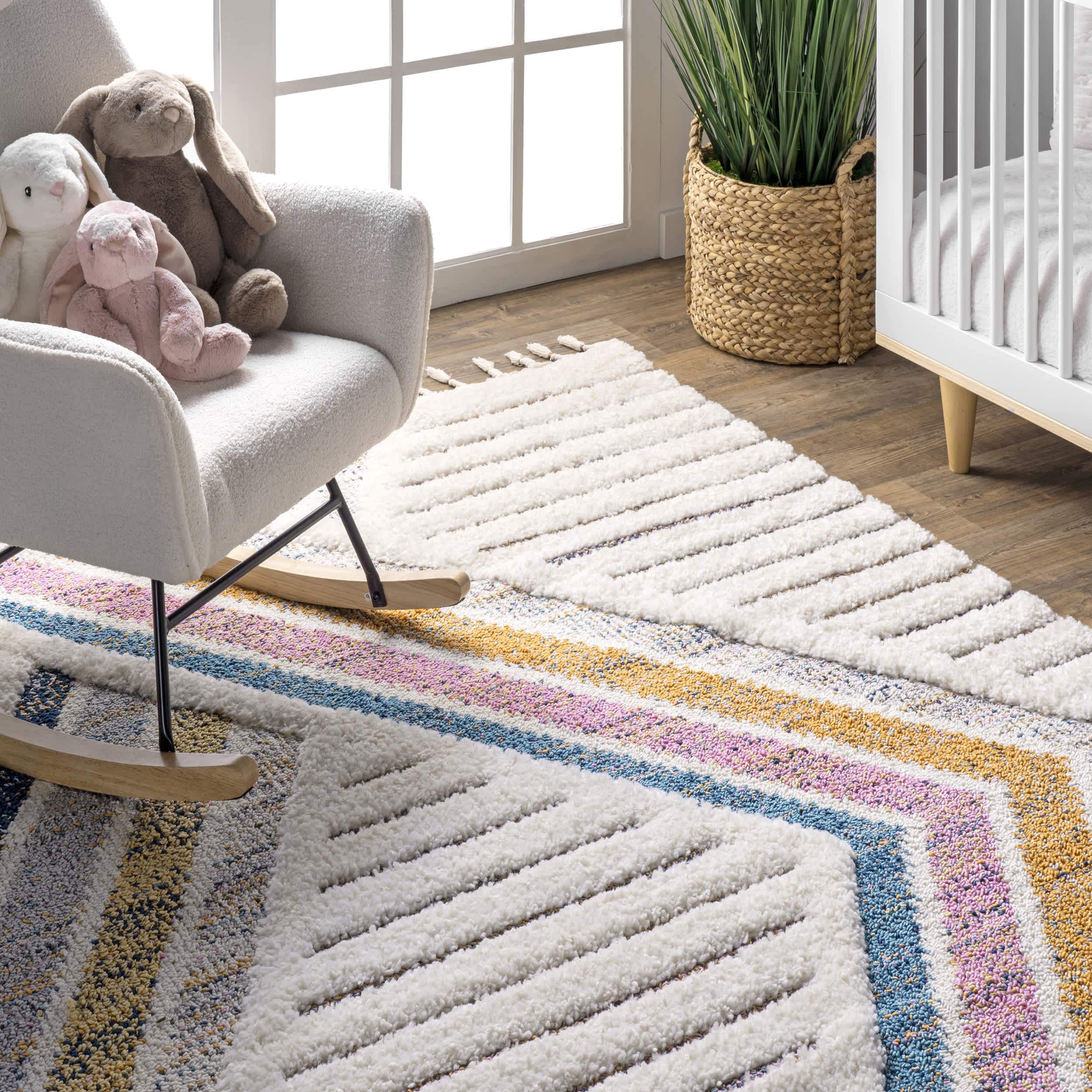 Angela High-Low Modern Diamond Tassel Area Rug - Image 9