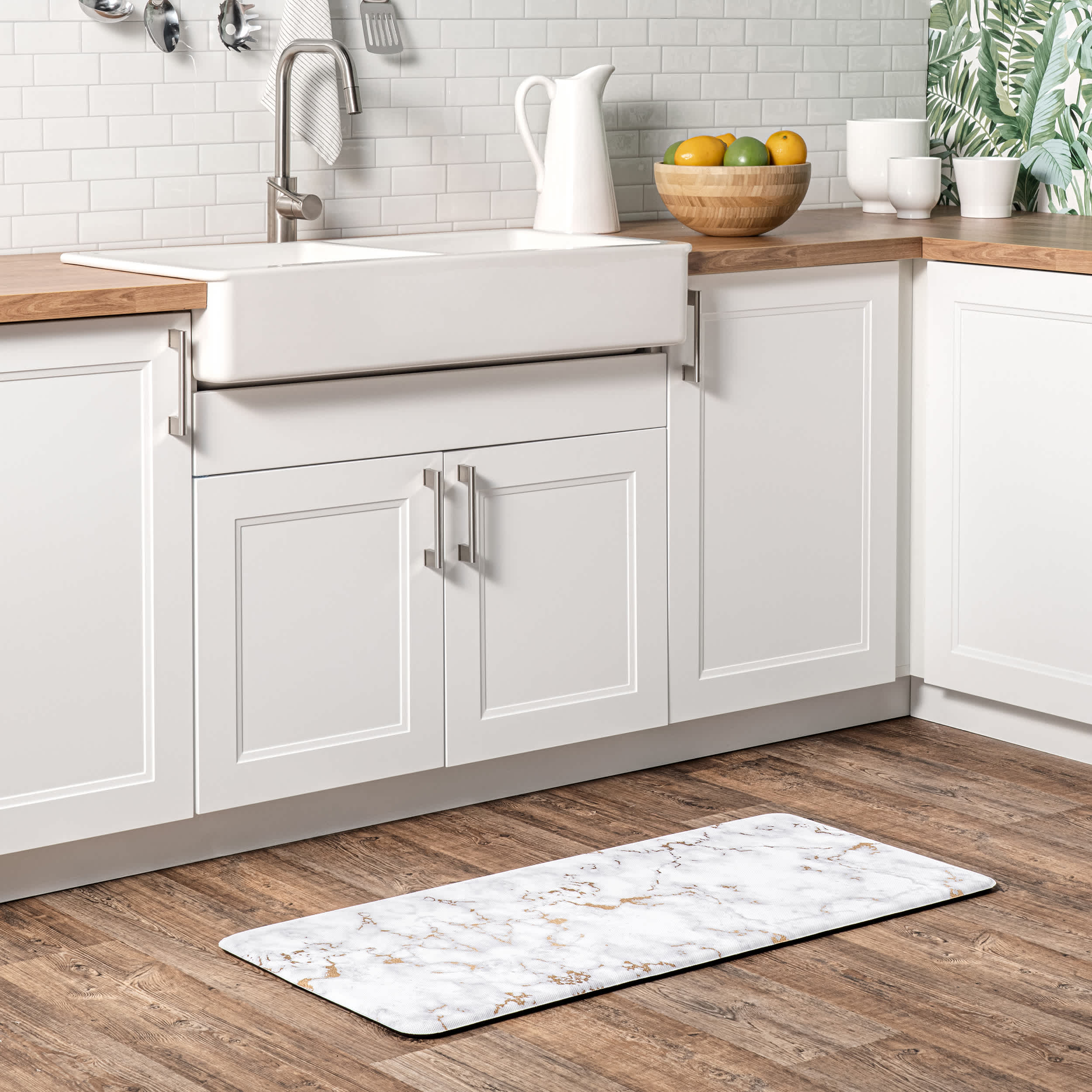 Modern Marble Anti Fatigue Kitchen or Laundry Room Comfort Mat - Image 2