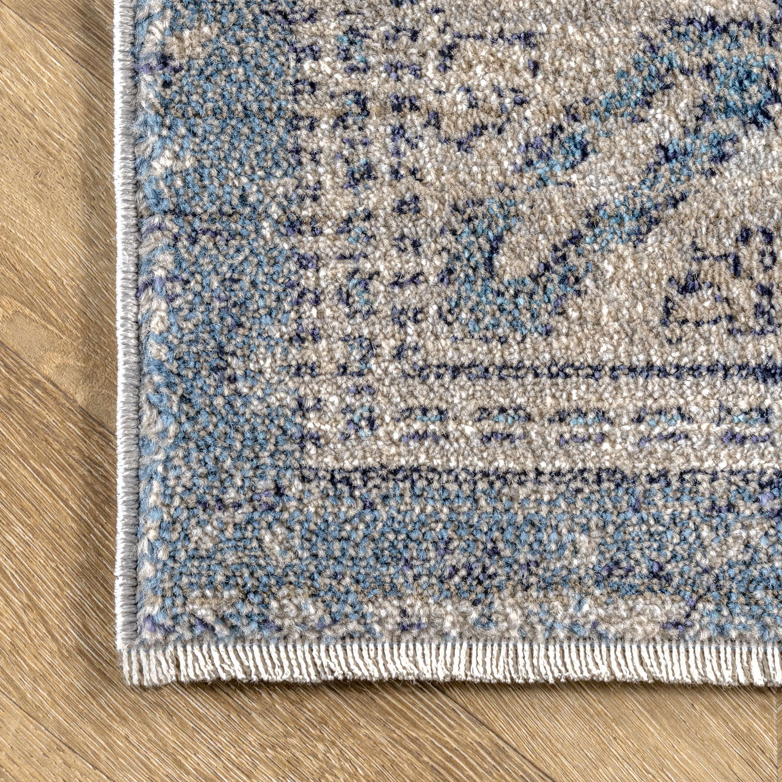 Alexis Vintage Distressed Medallion Area Rug - Image 5