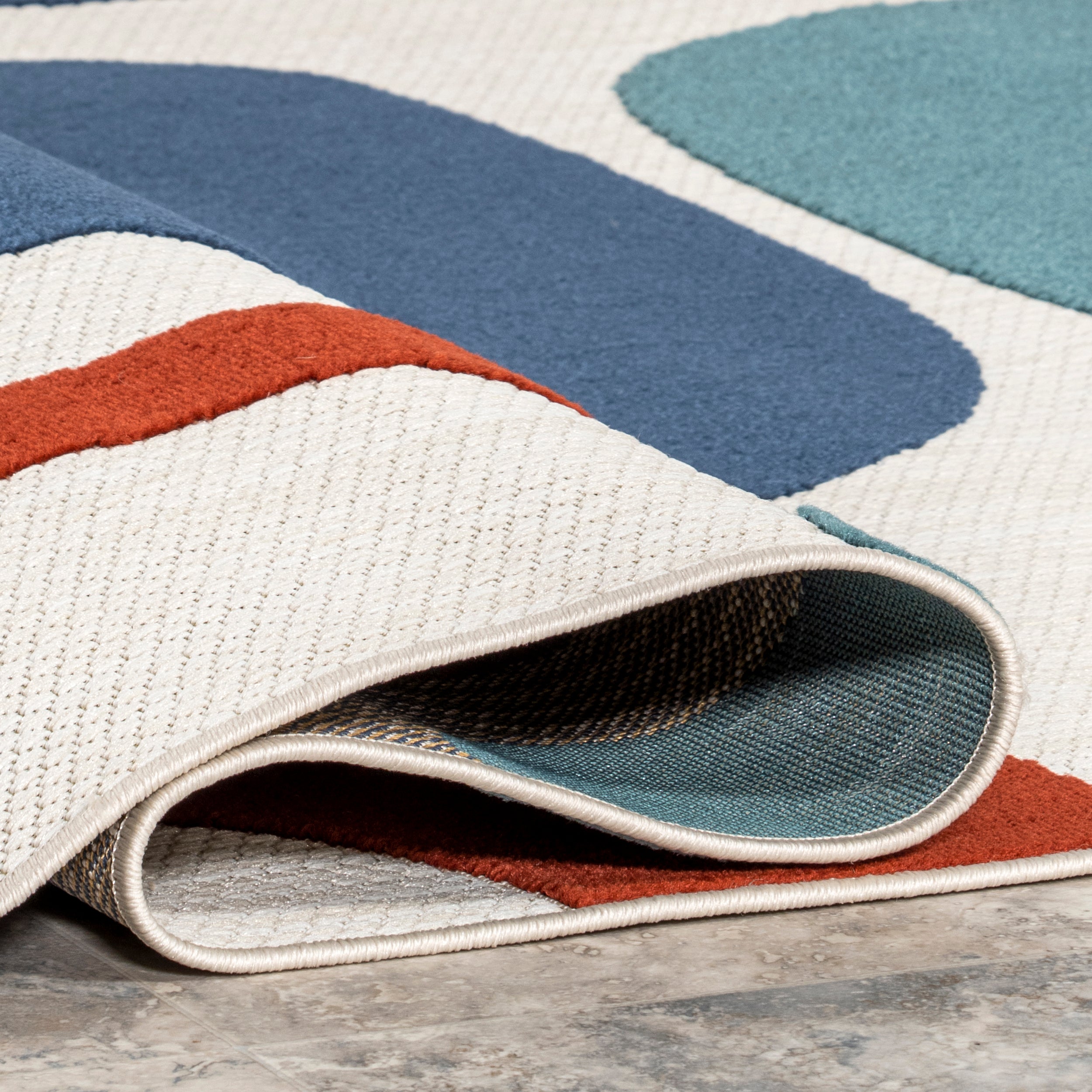 Yolande Abstract Indoor/Outdoor Area Rug - Image 4