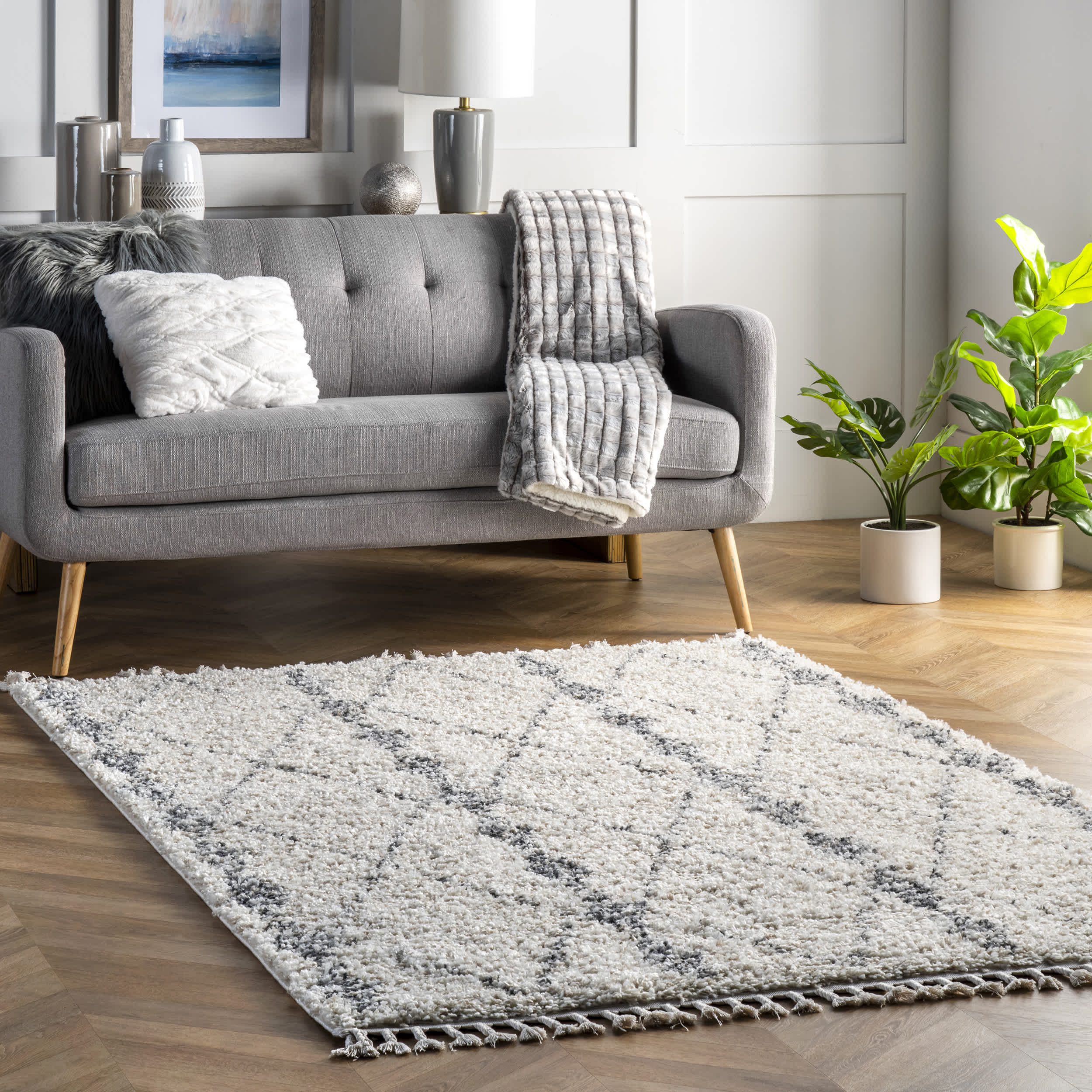 Selah Geometric Shag Area Rug - Image 12