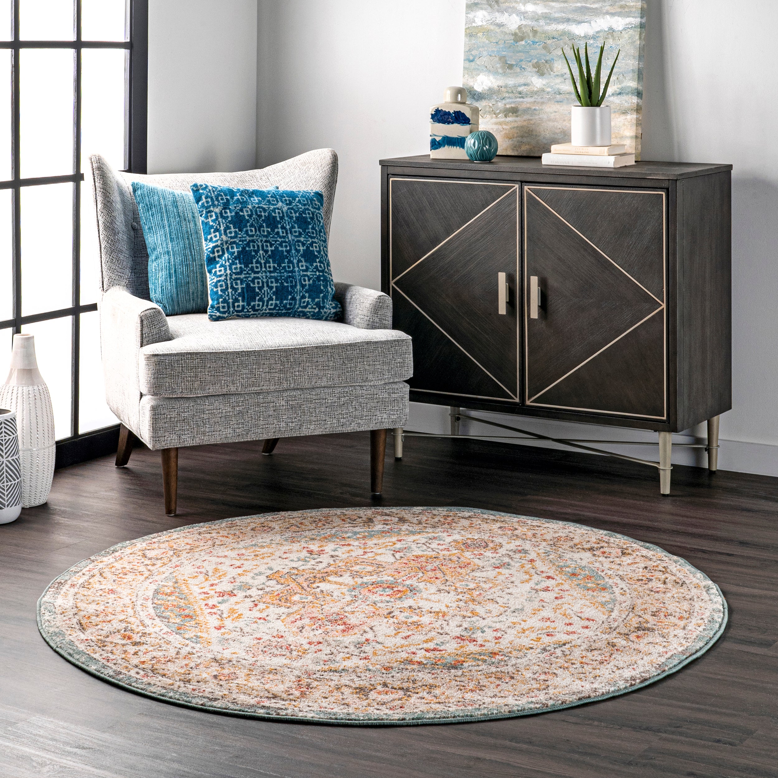 Justine Vintage Medallion Area Rug - Image 11