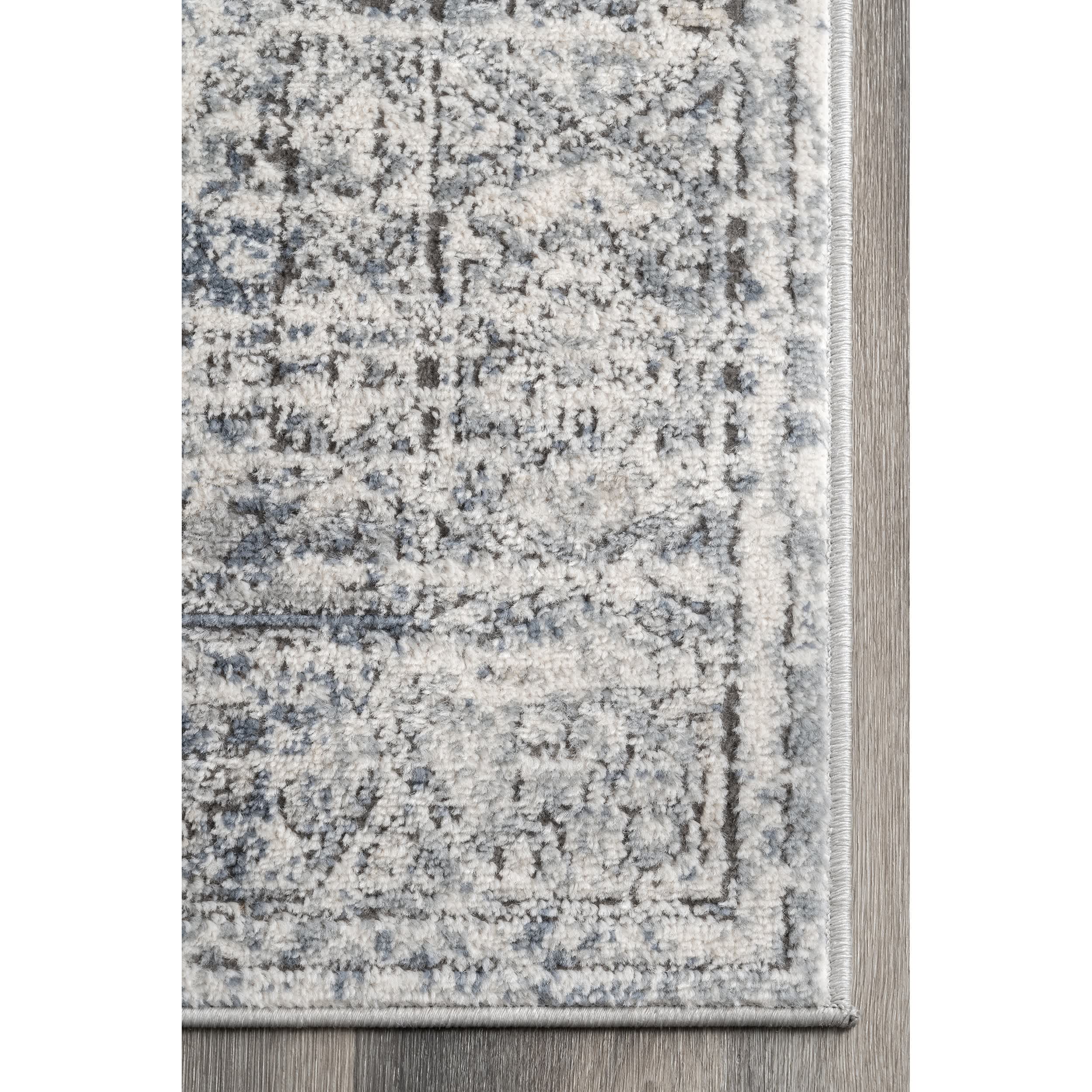Jayla Barbed Iris Medallion Area Rug - Image 5