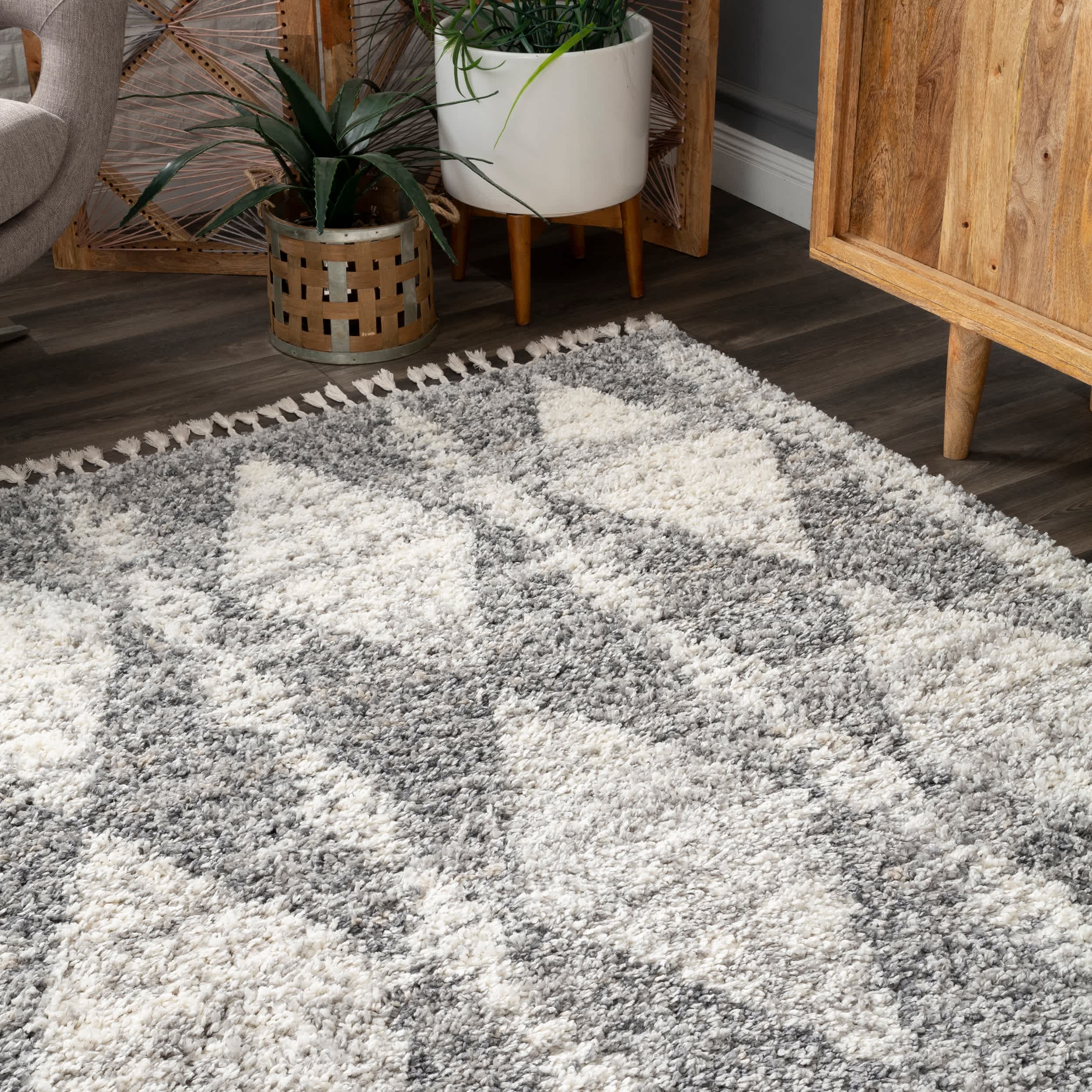 Selah Geometric Shag Area Rug - Image 9
