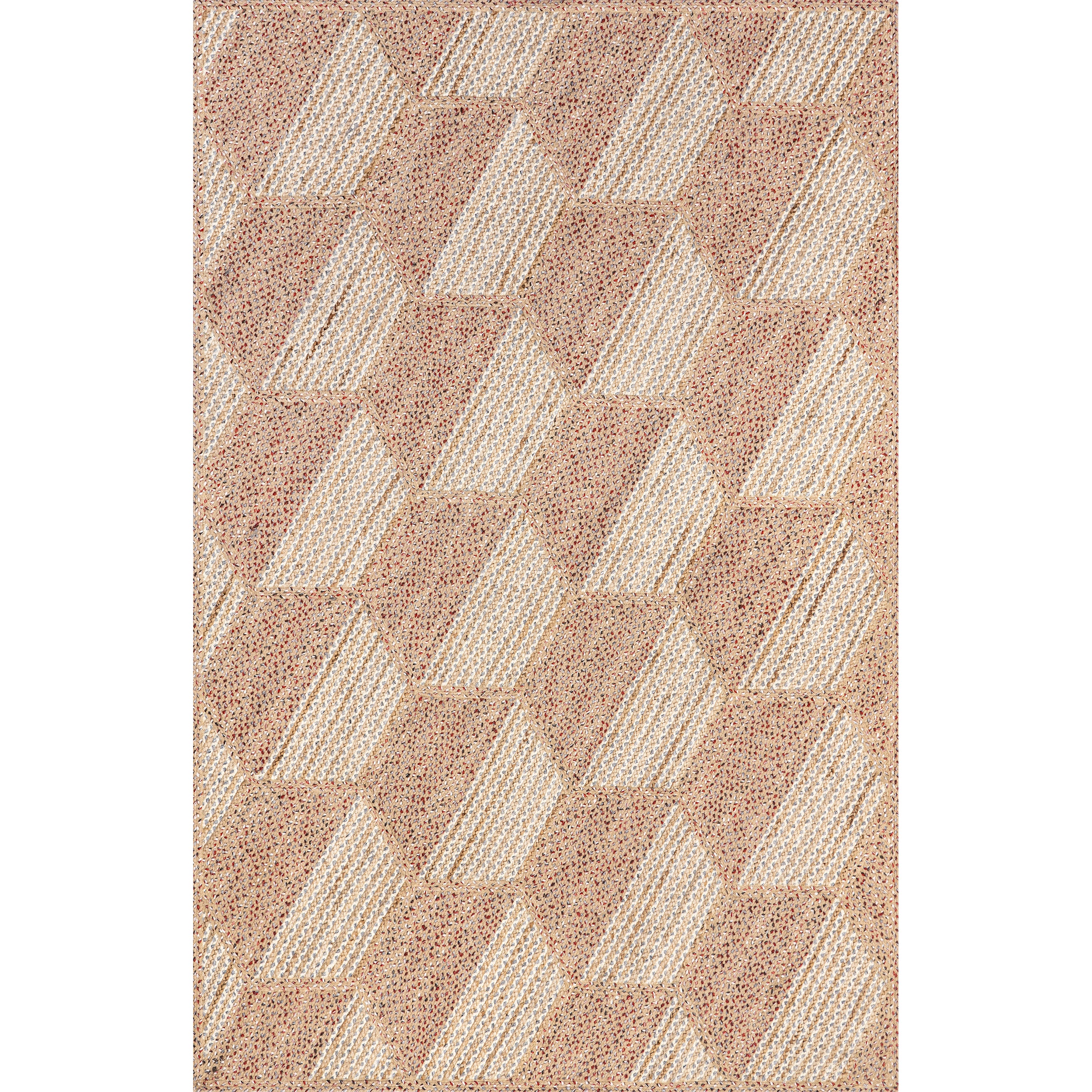 Mitzy Casual Honeycomb Jute Area Rug
