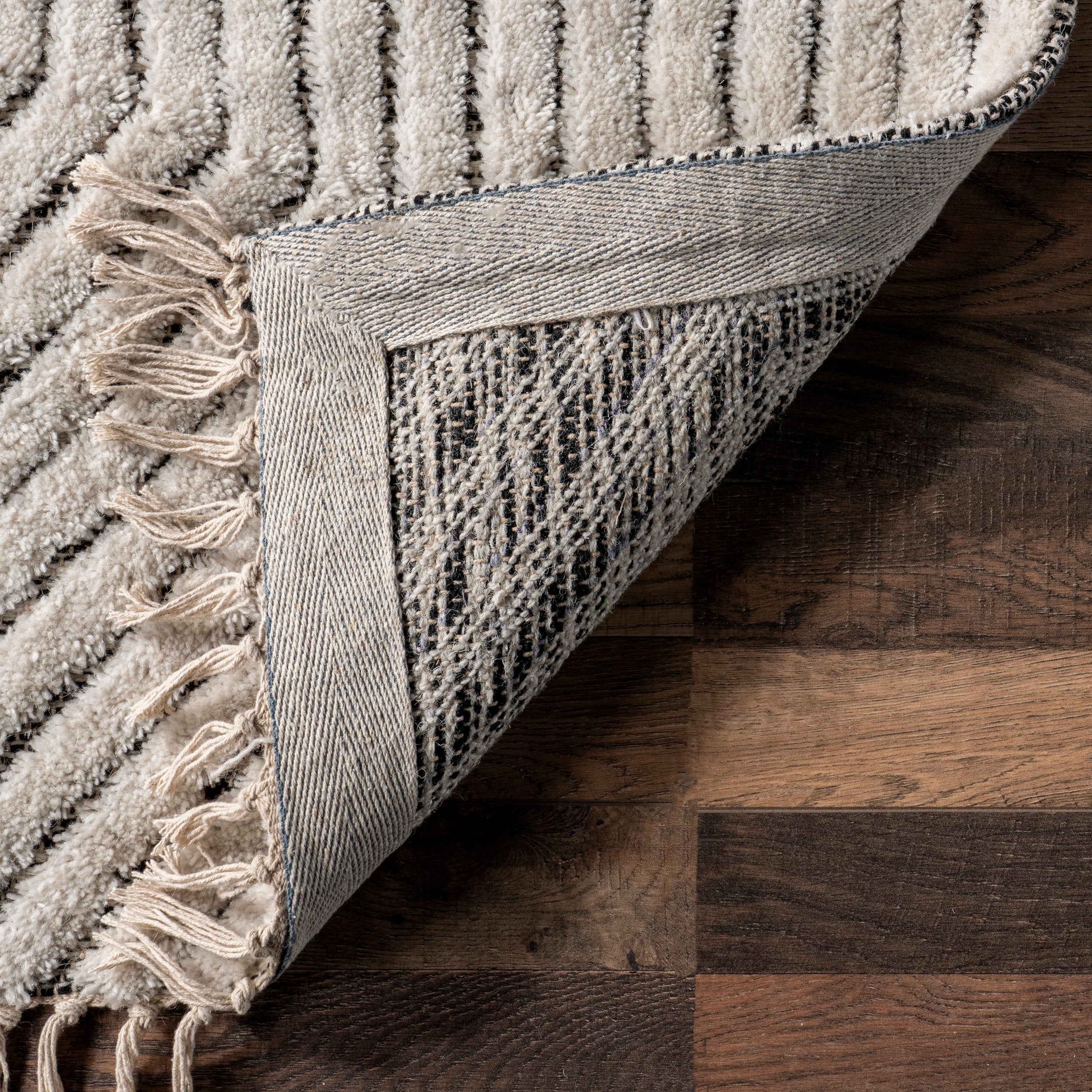 Sherrell Modern High/Low Tassel Area Rug - Image 7