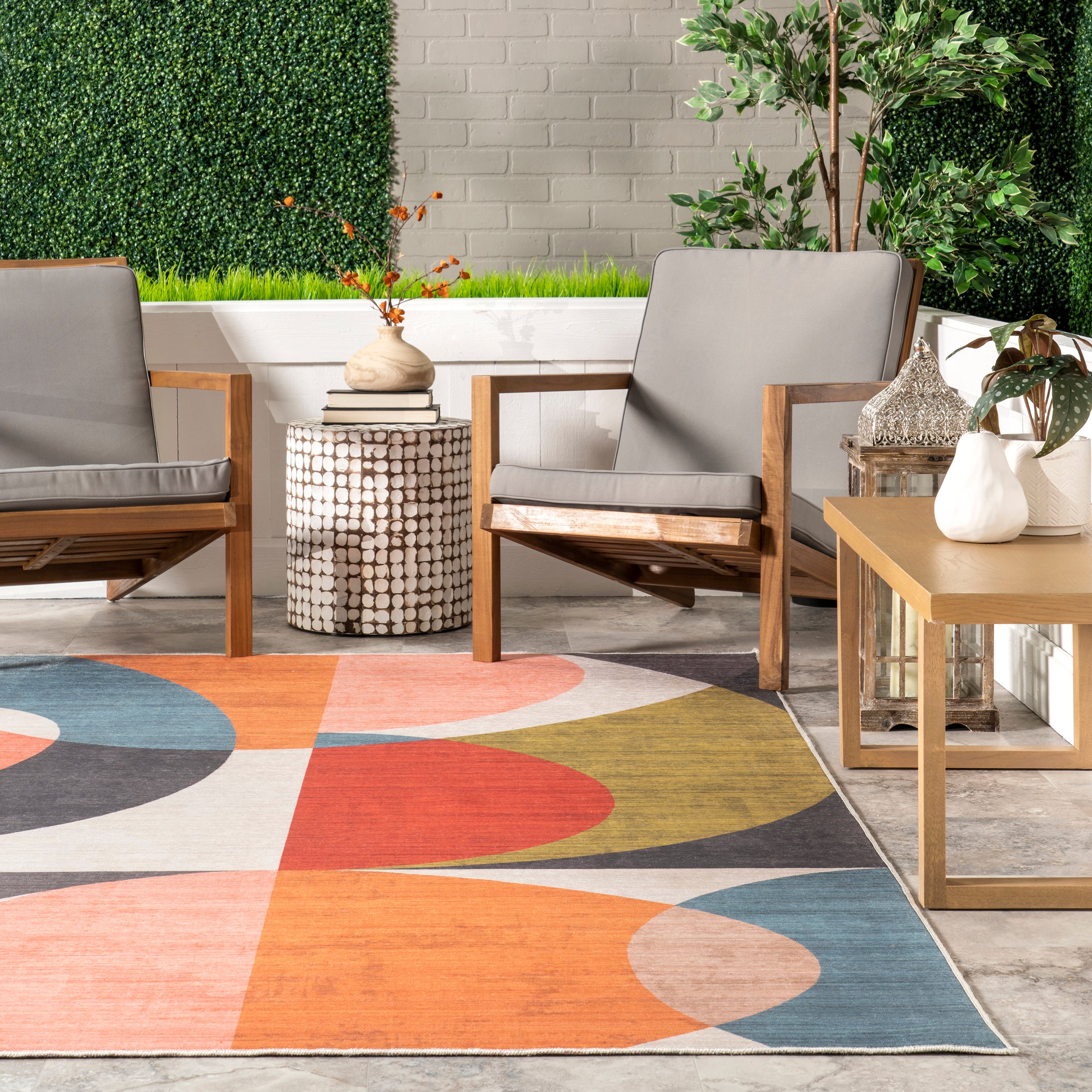 Lizzy Modern Machine Washable Indoor/Outdoor Area Rug - Image 8