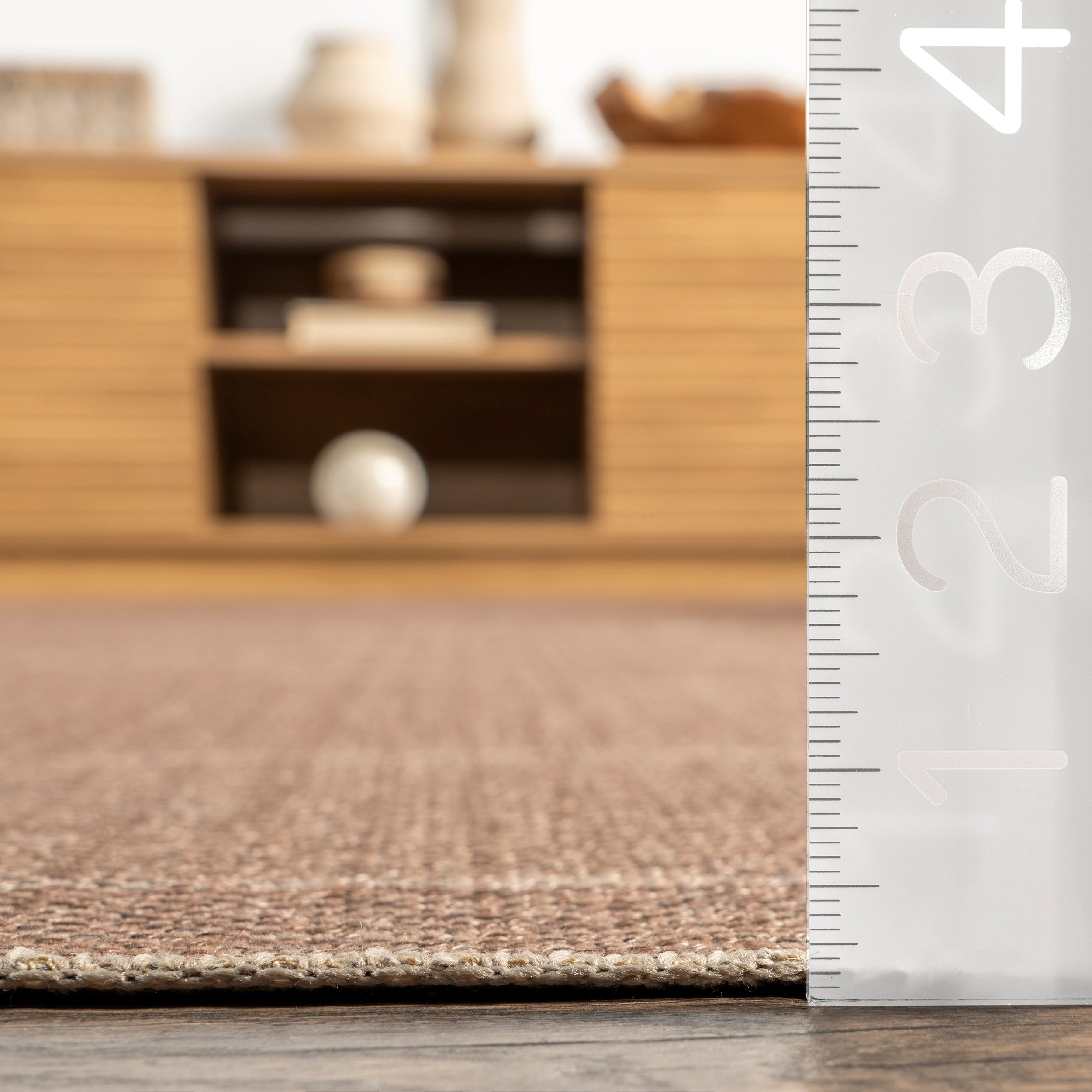 Ellen Geometric Easy-Jute Machine Washable Area Rug - Image 3