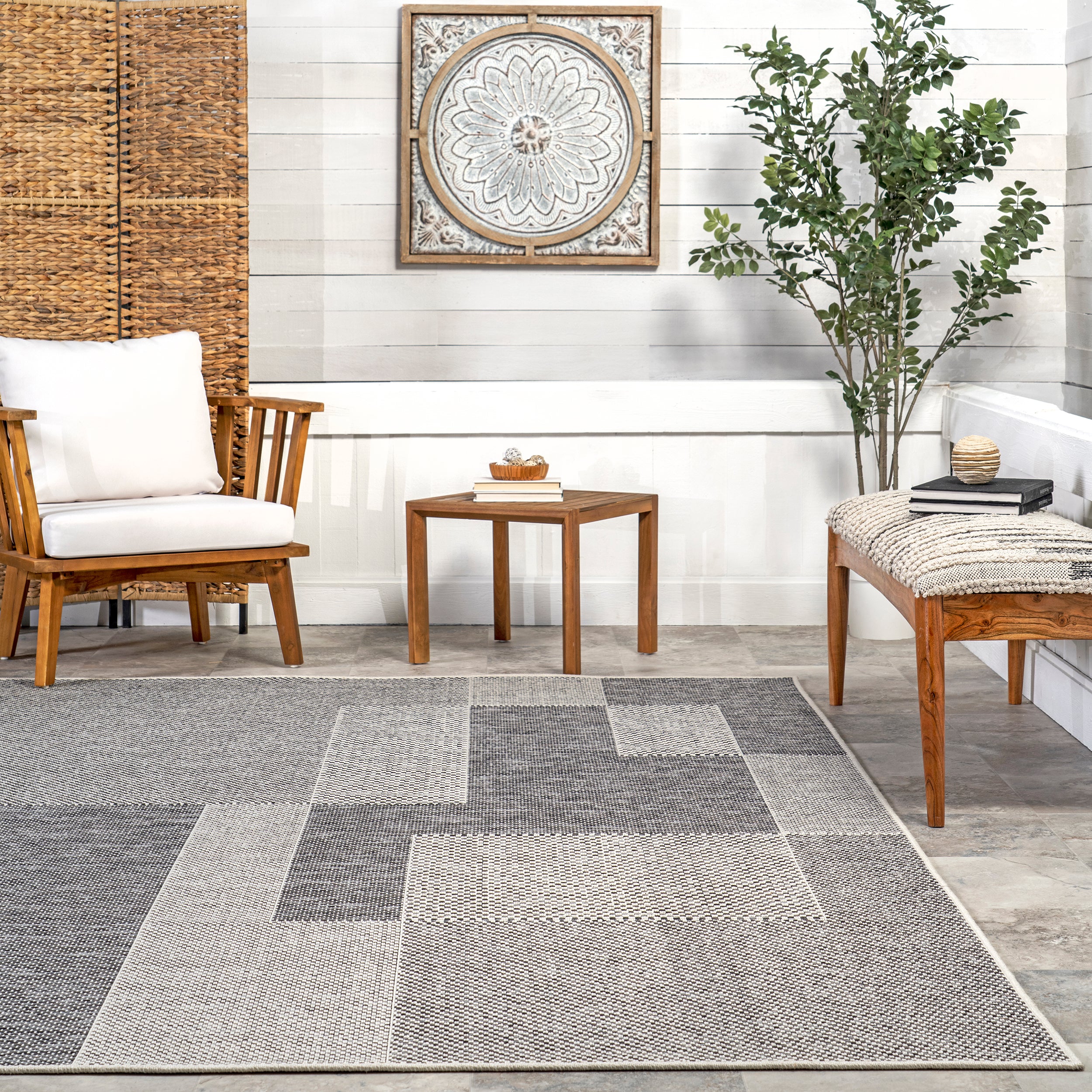 Ellowyn Geometric Indoor/Outdoor Area Rug - Image 8