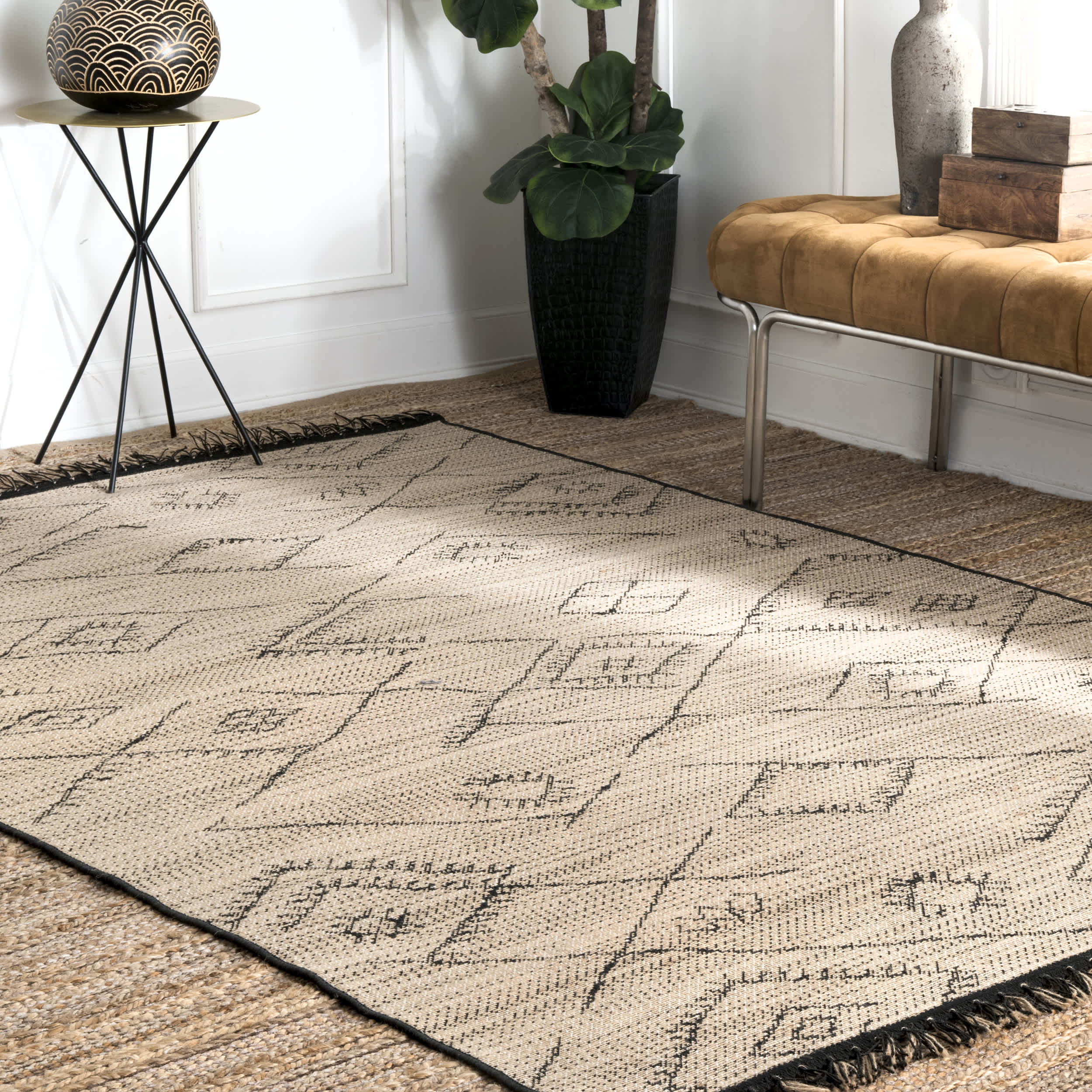 Indoor/Outdoor Modern Moroccan Norah Area Rug - Image 2