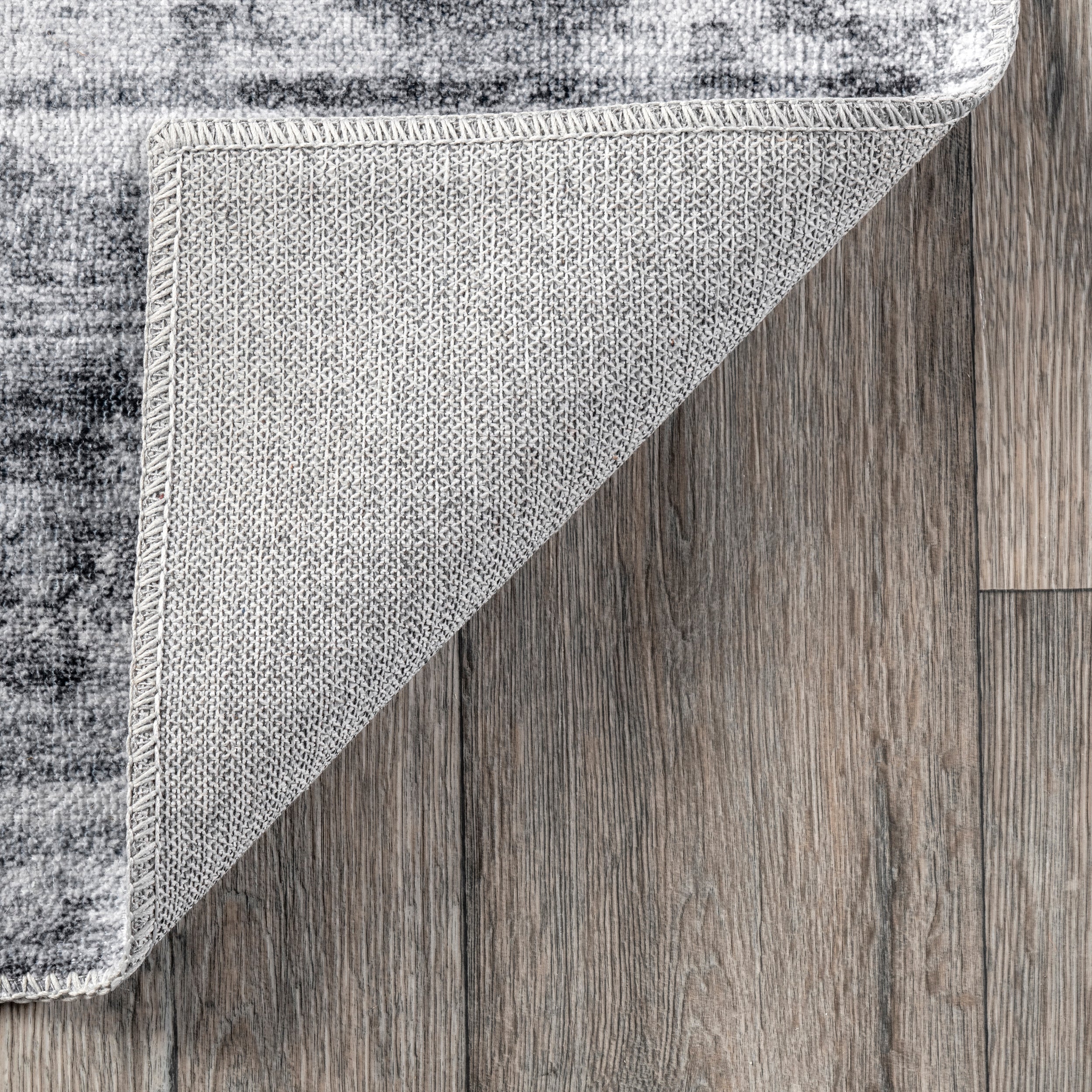 Alva Faded Abstract Machine Washable Area Rug - Image 7
