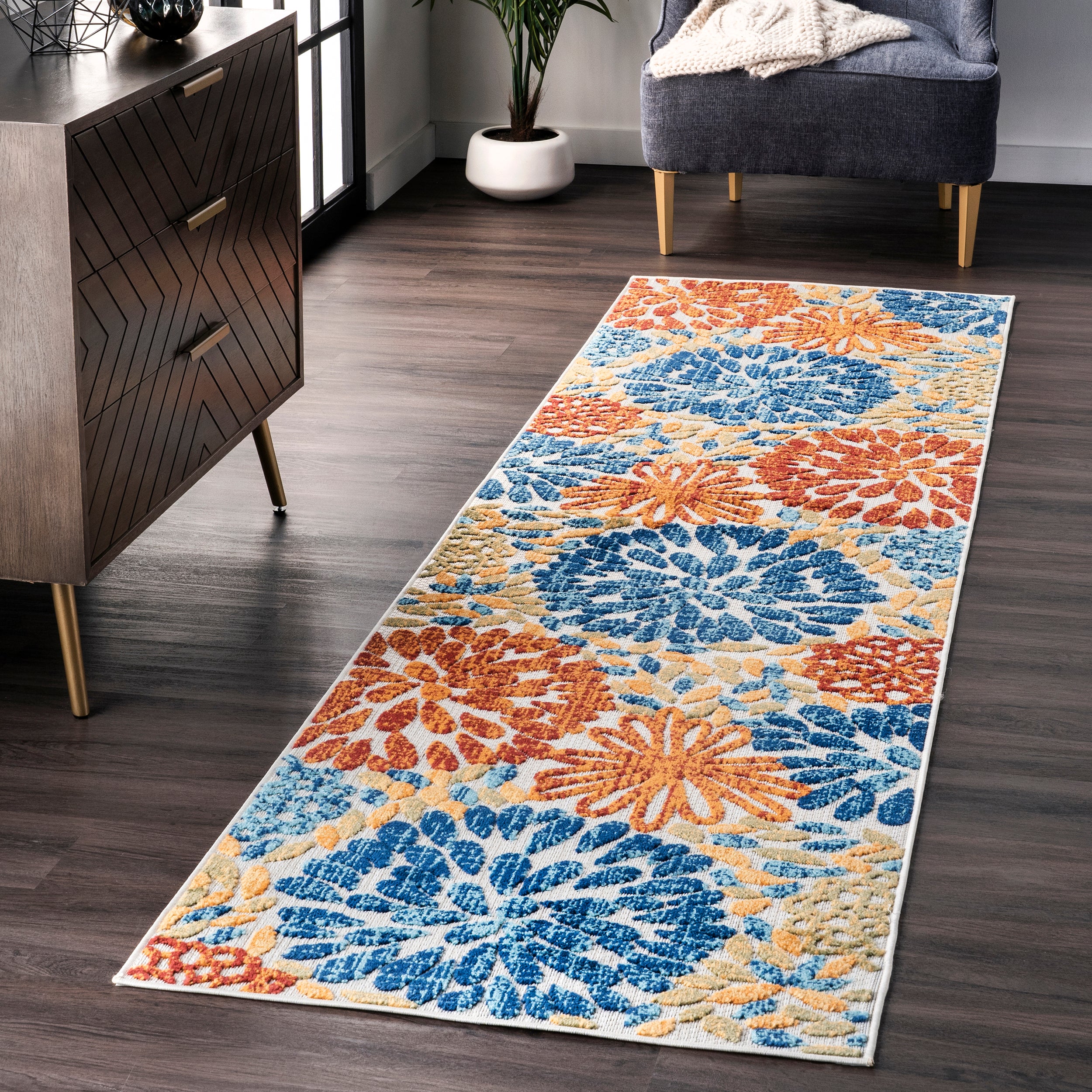 Monique Floral Indoor/Outdoor Area Rug - Image 12