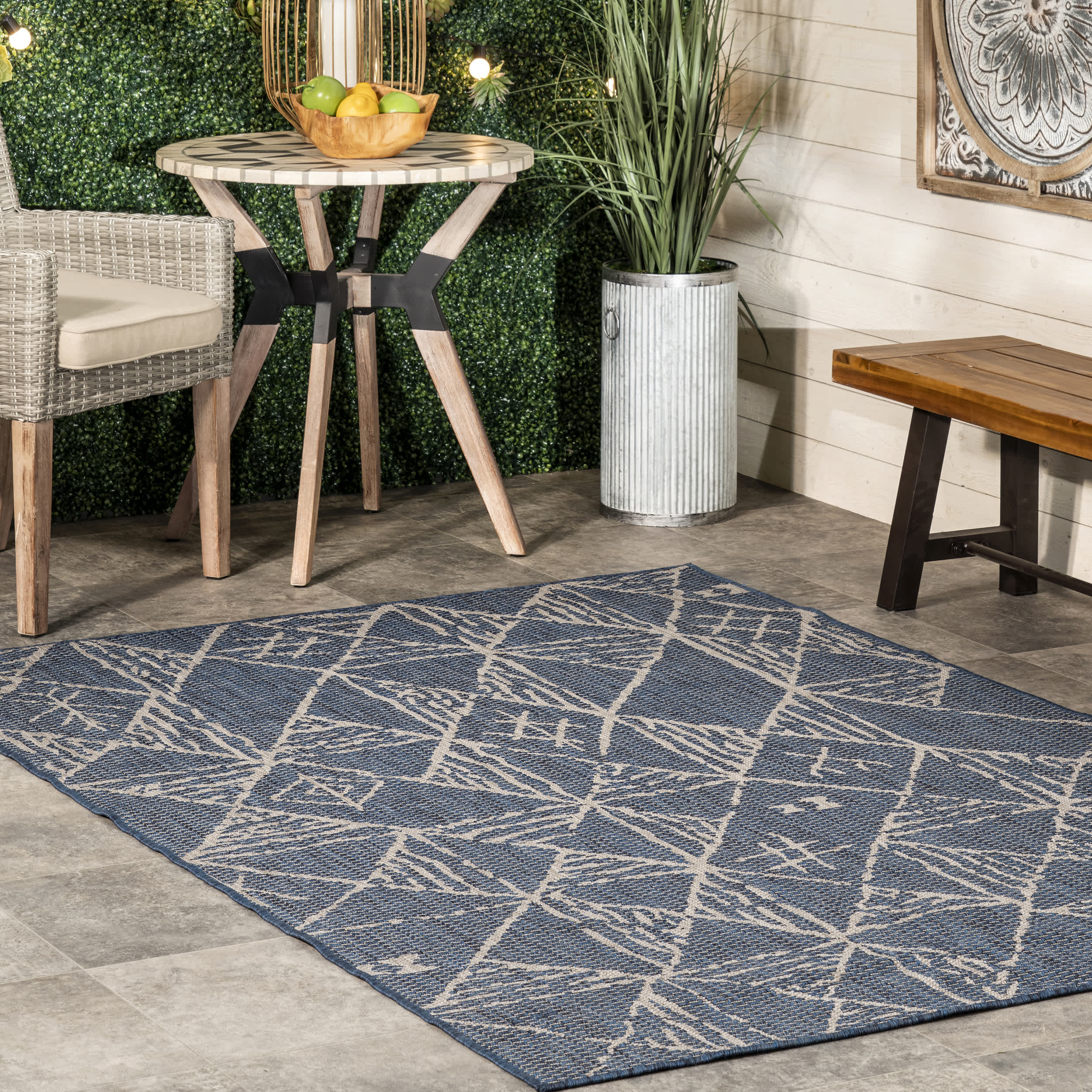 Marlow Geometric Aztec Indoor/Outdoor Area Rug - Image 2